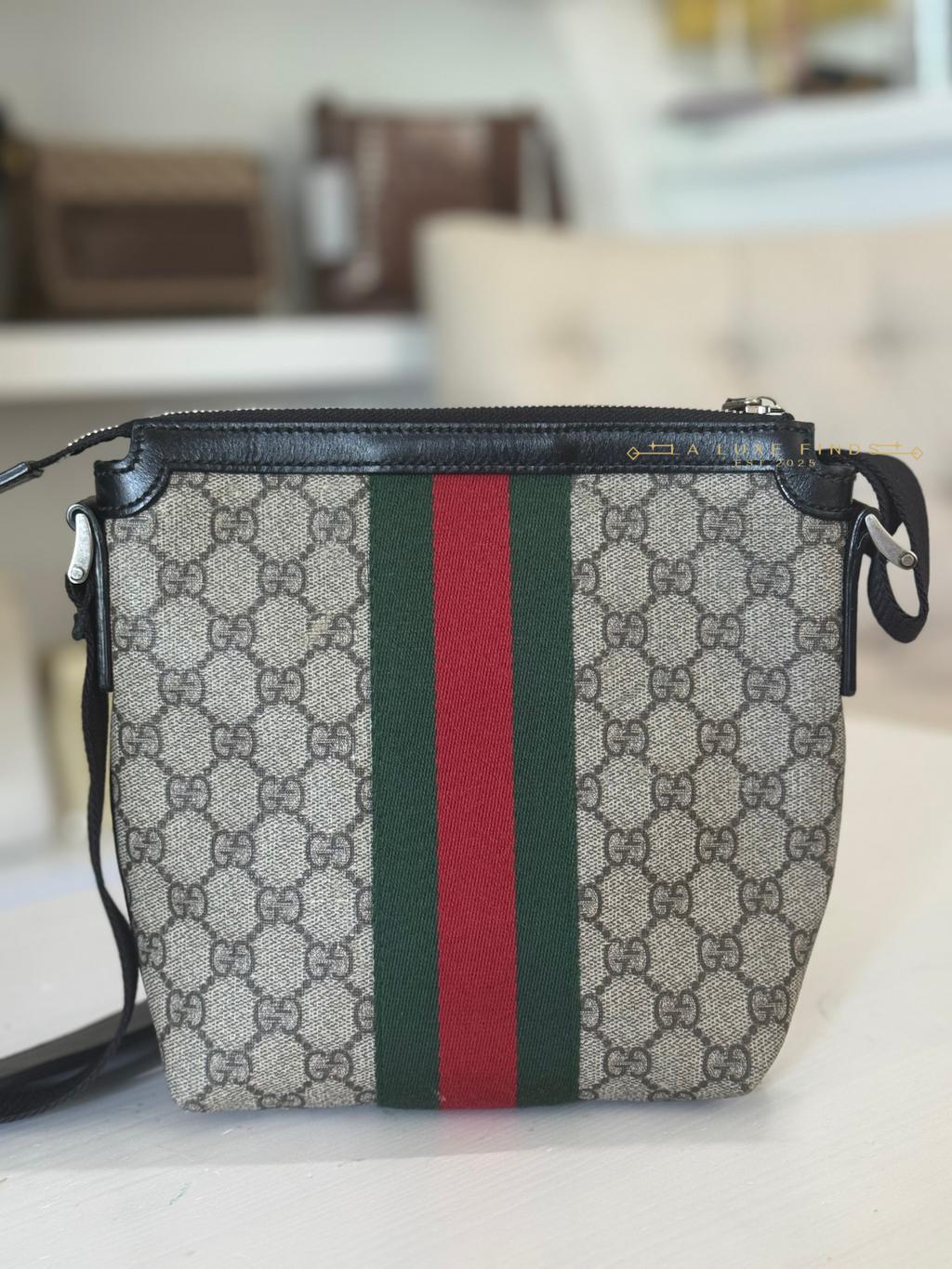 GUCCI Web Supreme Messenger Bag