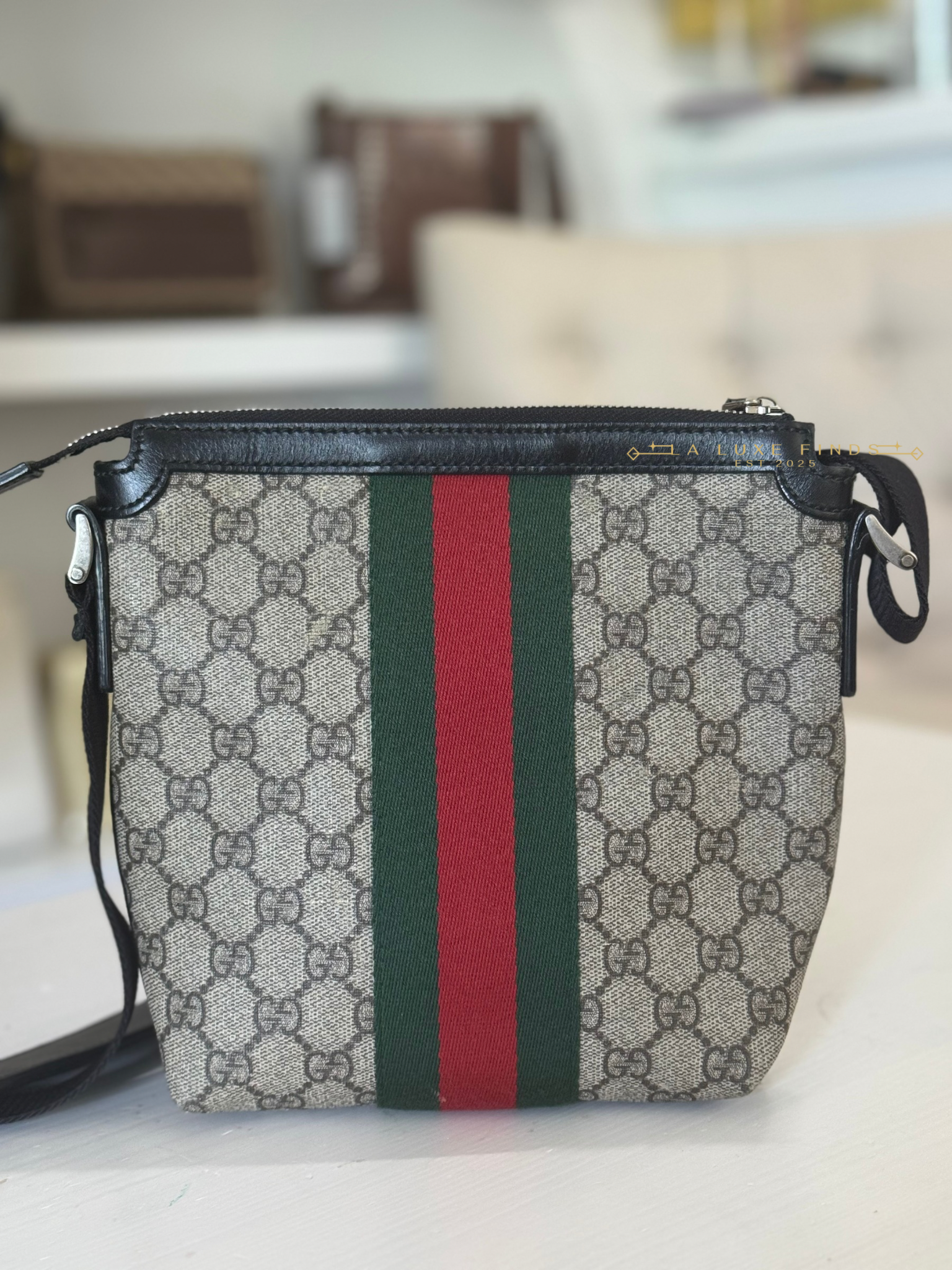 GUCCI Web Supreme Messenger Bag