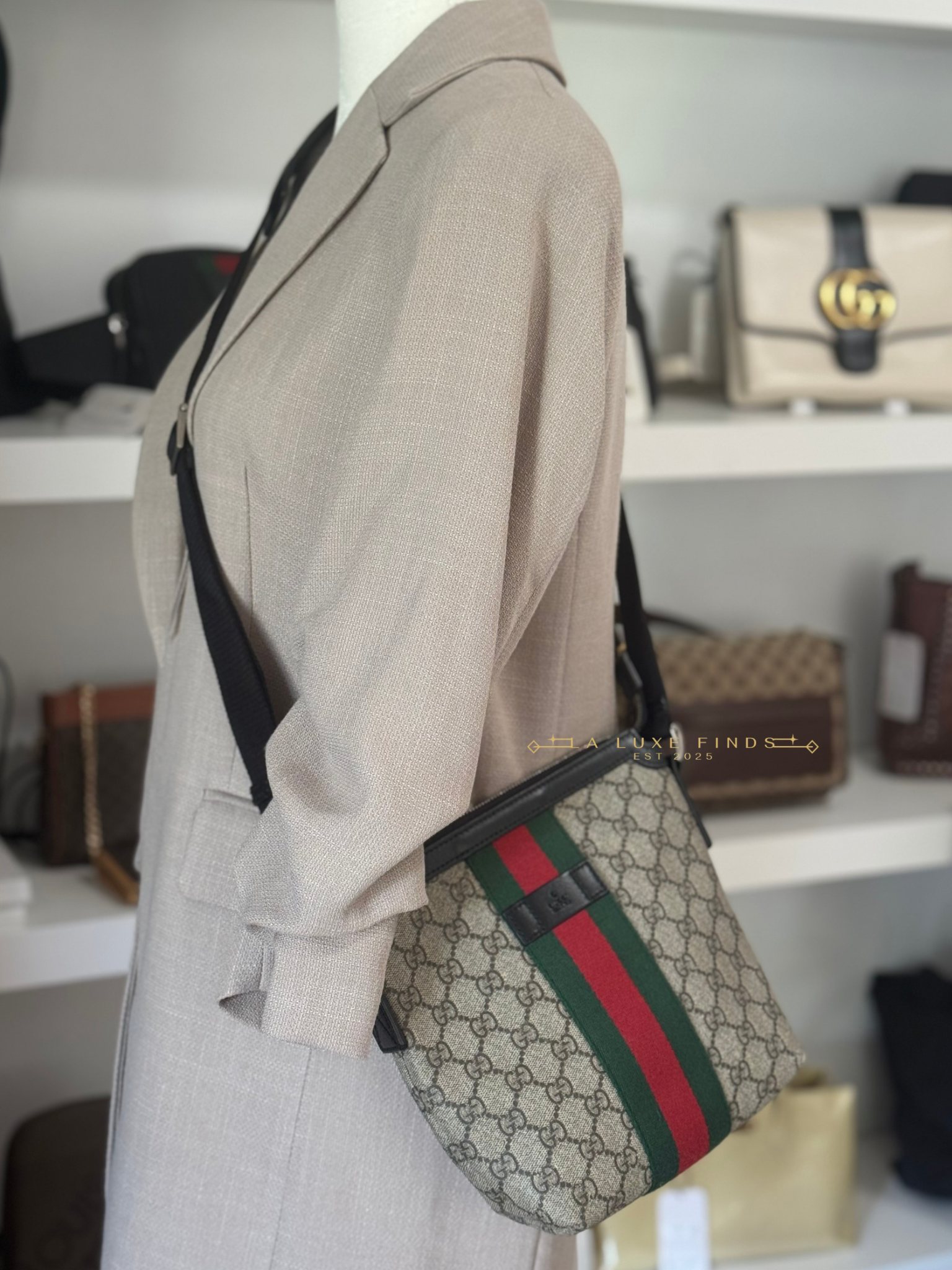 GUCCI Web Supreme Messenger Bag