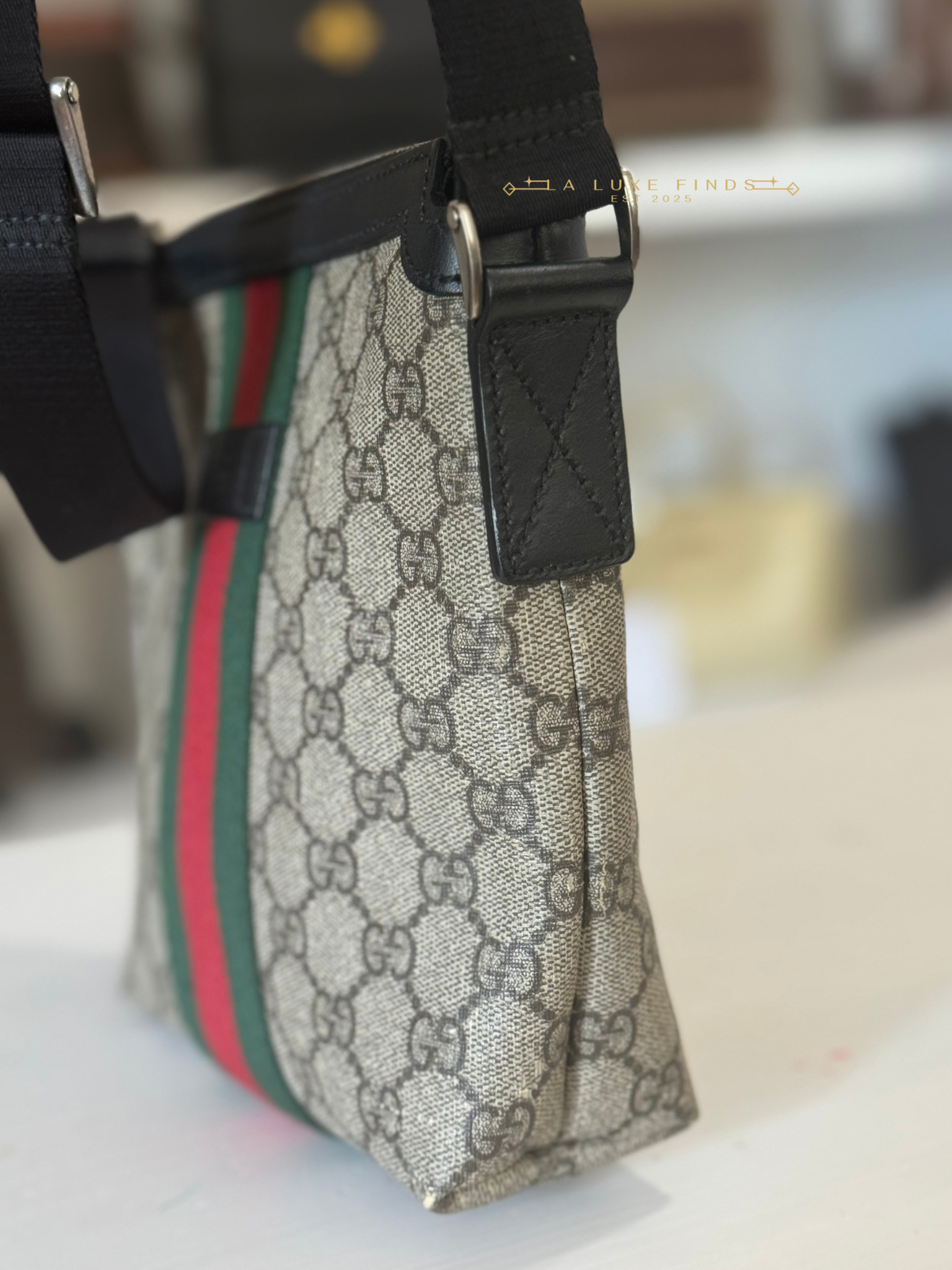 GUCCI Web Supreme Messenger Bag