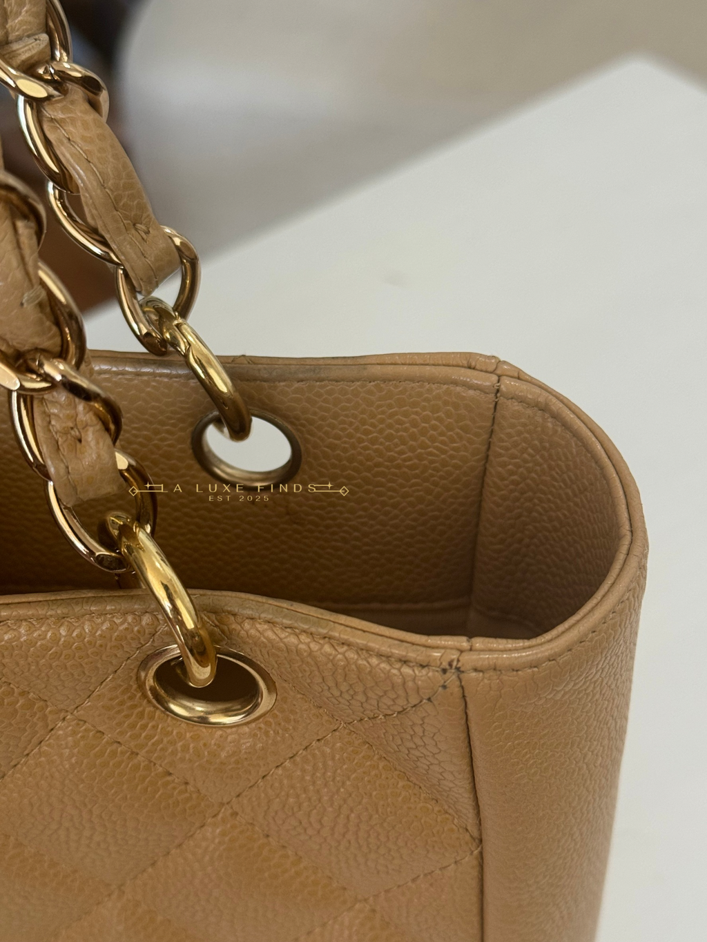 CHANEL 2005 Caviar Quilted Petite Shopping Tote