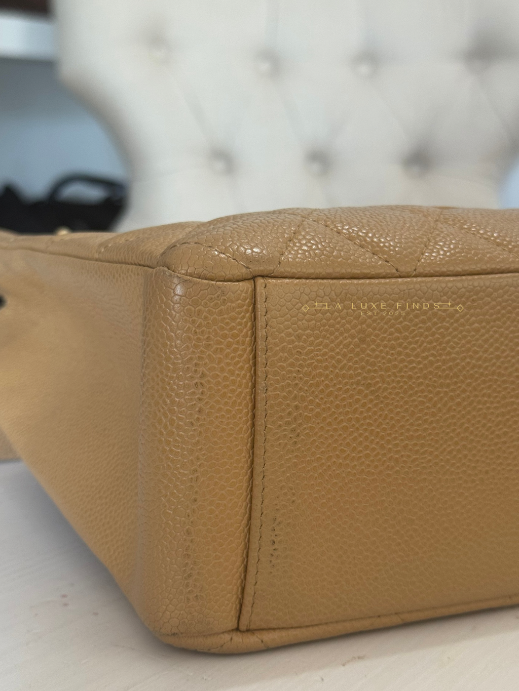 CHANEL 2005 Caviar Quilted Petite Shopping Tote