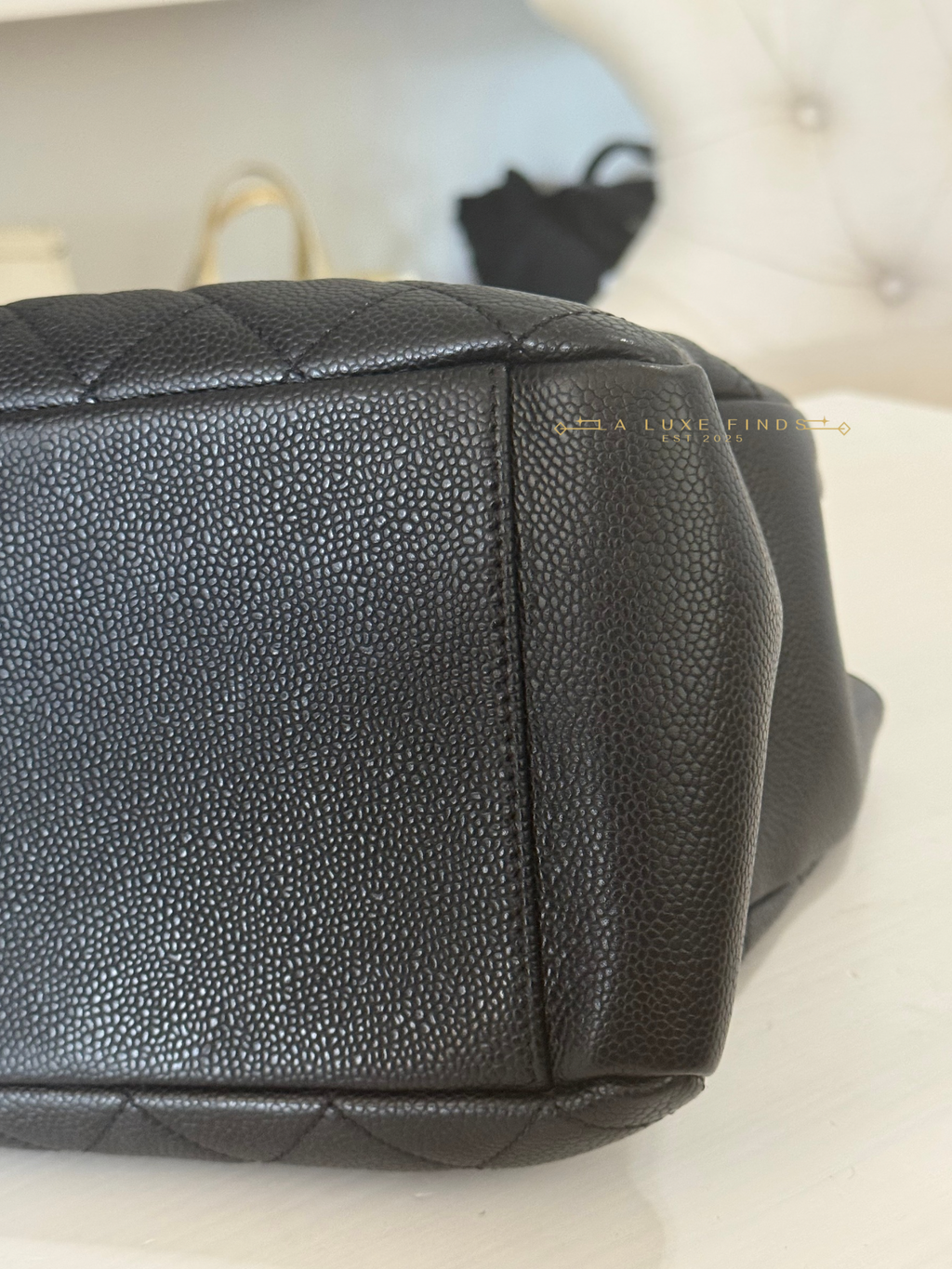 CHANEL 2010 Caviar Grand Shopping Tote