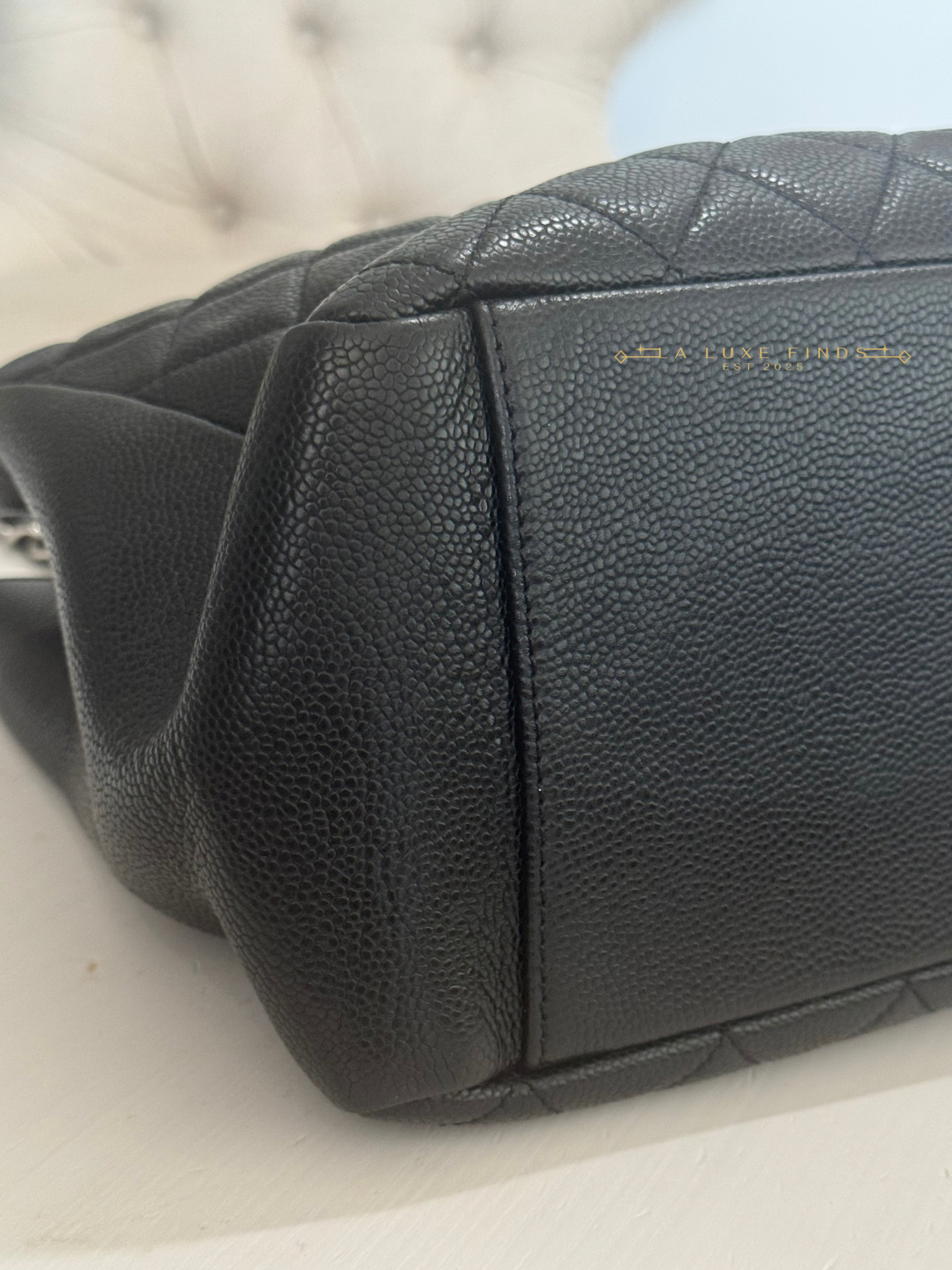 CHANEL 2010 Caviar Grand Shopping Tote
