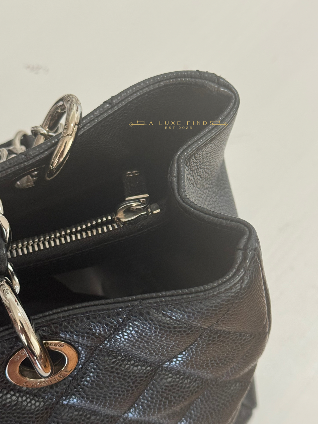CHANEL 2010 Caviar Grand Shopping Tote