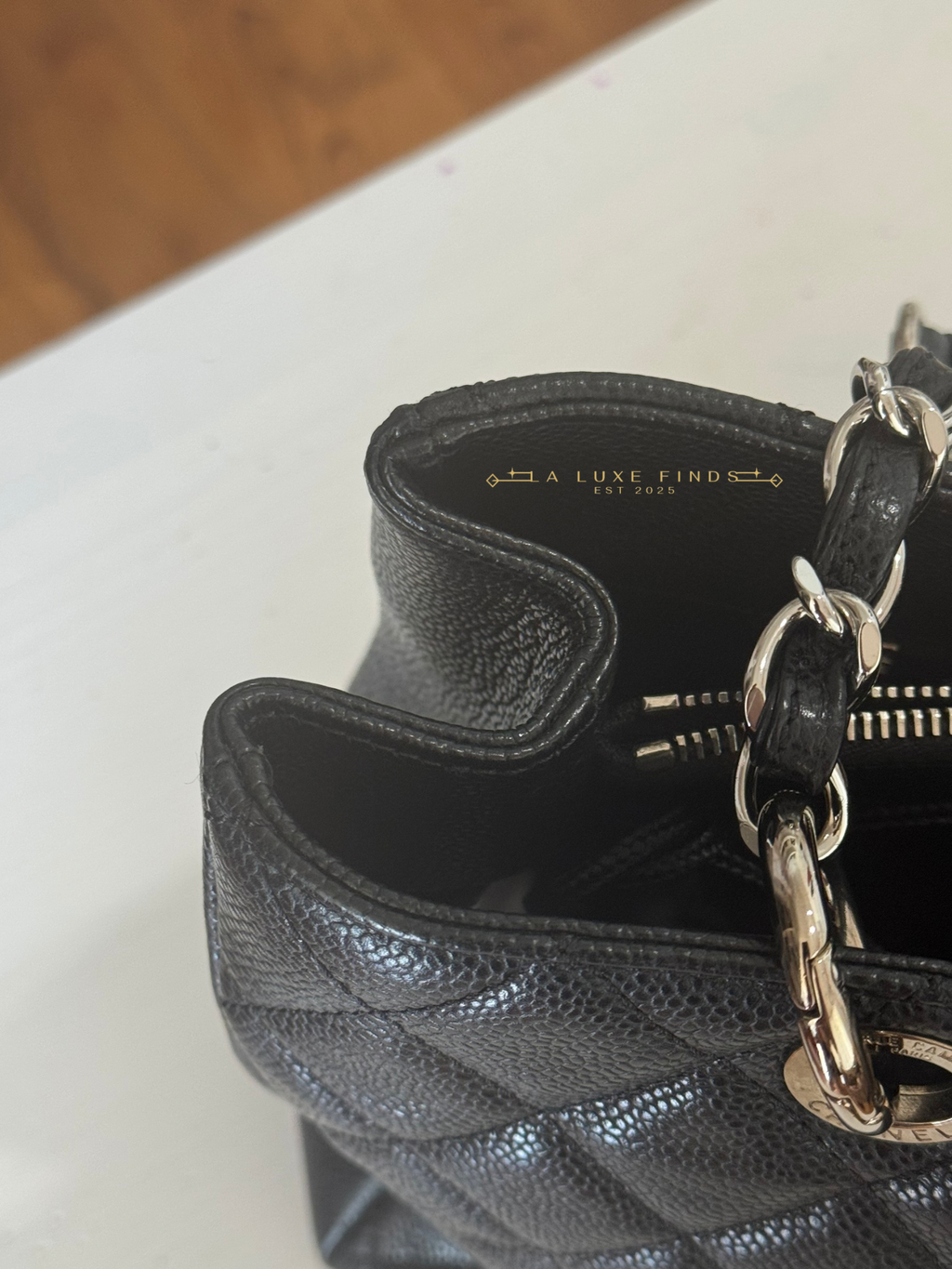 CHANEL 2010 Caviar Grand Shopping Tote