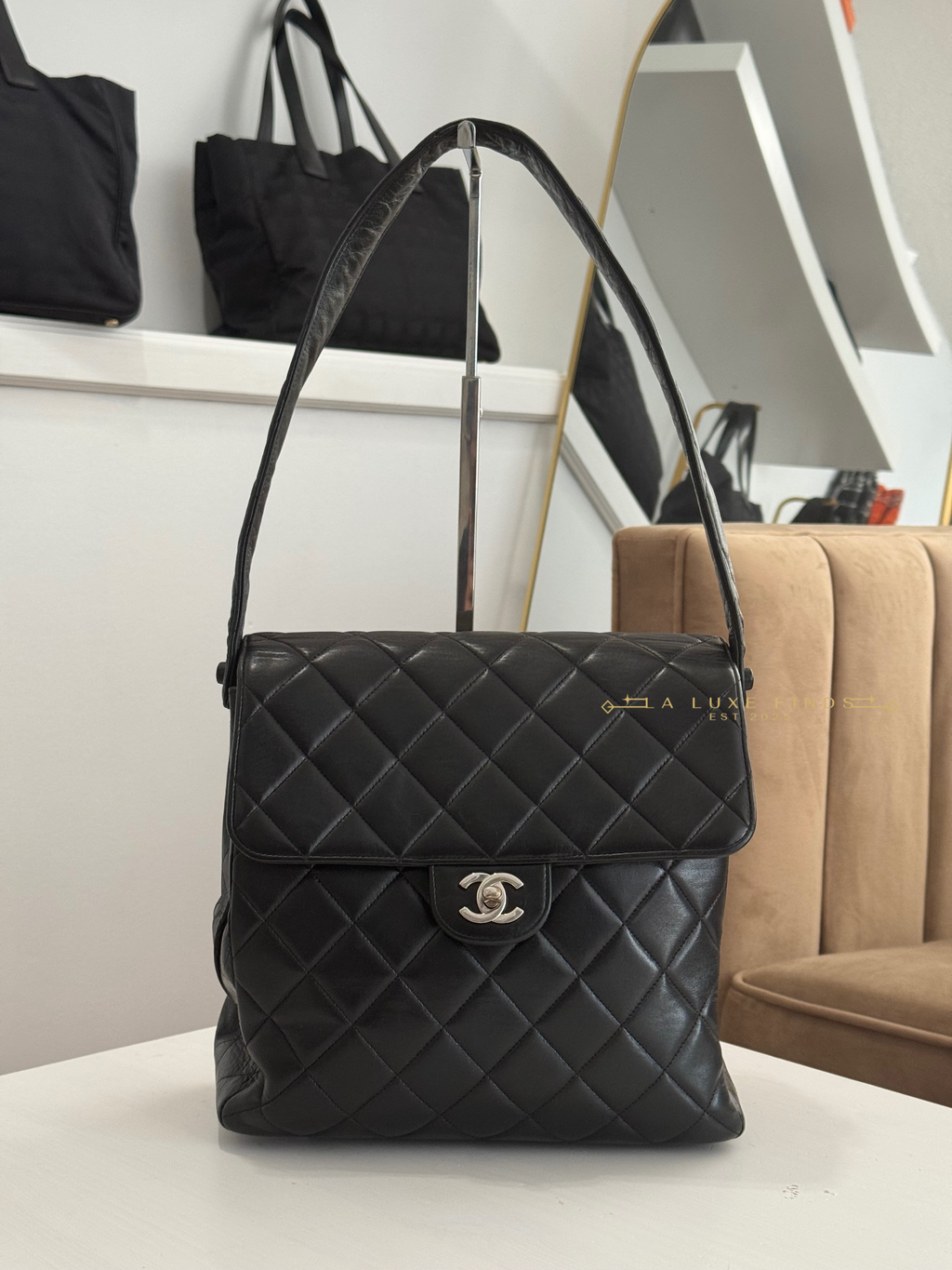 CHANEL Vintage Double Sided Shoulder Bag