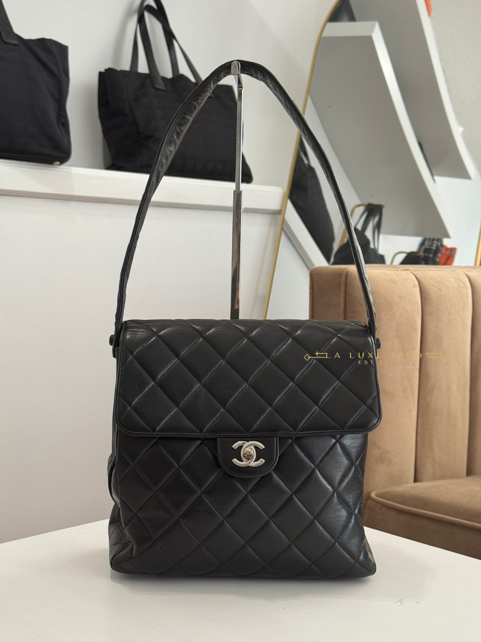 CHANEL Vintage Double Sided Shoulder Bag