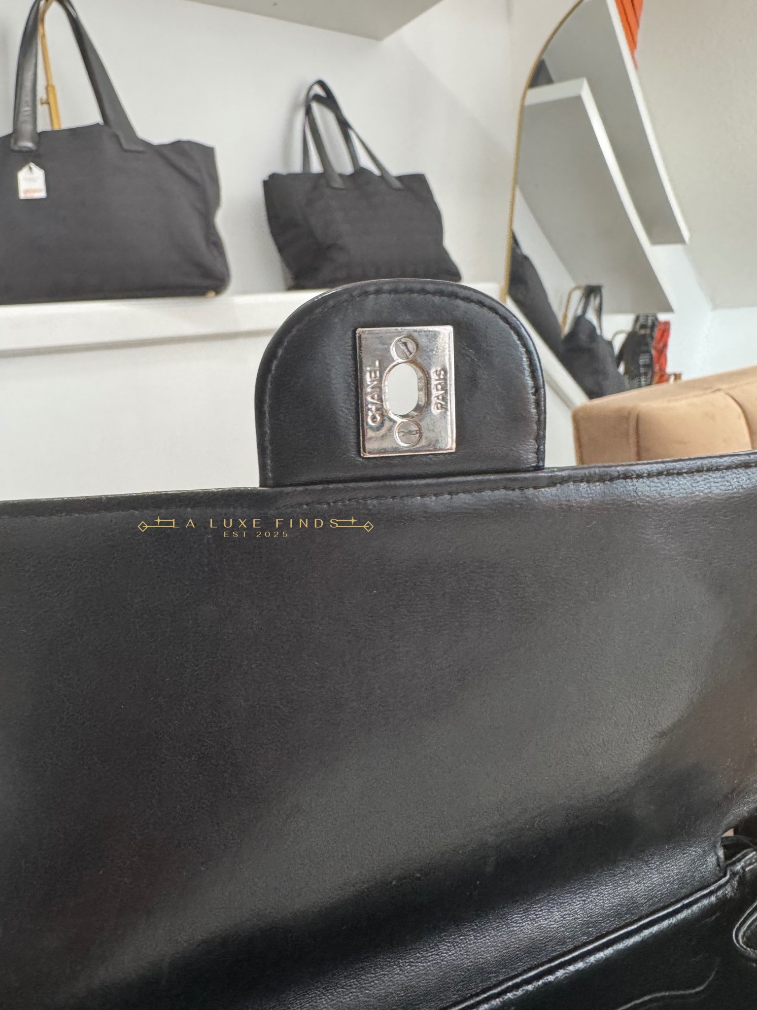 CHANEL Vintage Double Sided Shoulder Bag