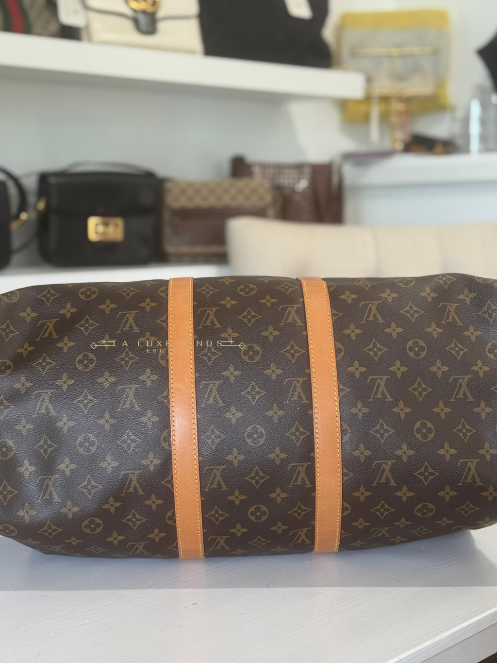 LOUIS VUITTON 1993 Monogram Keepall Bandouliere 50