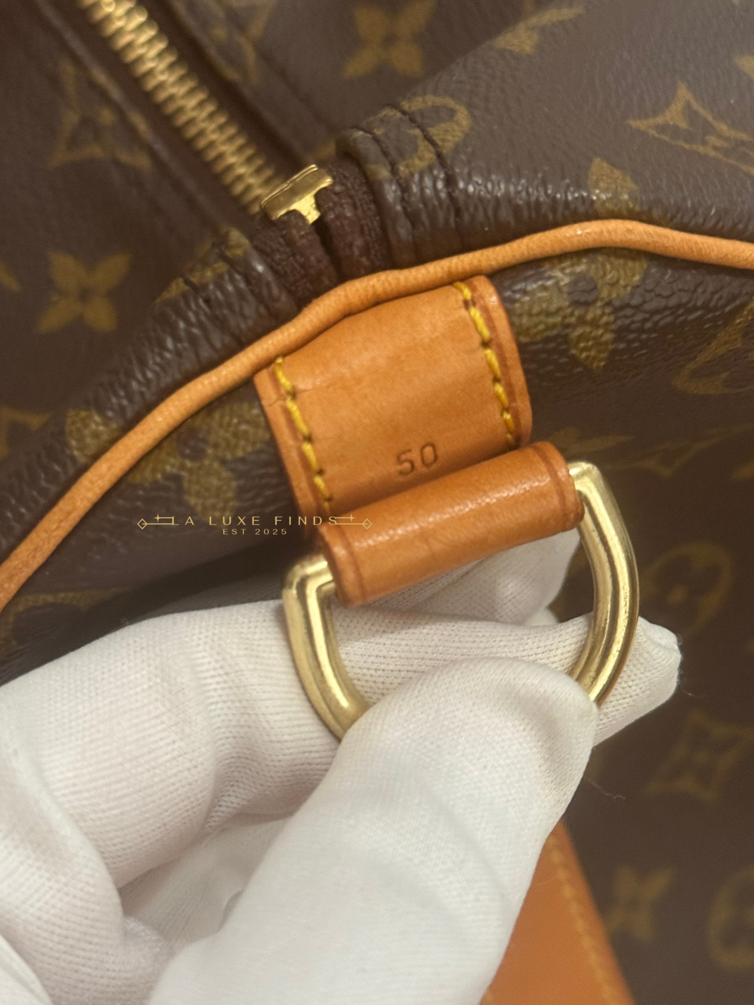 LOUIS VUITTON 1993 Monogram Keepall Bandouliere 50