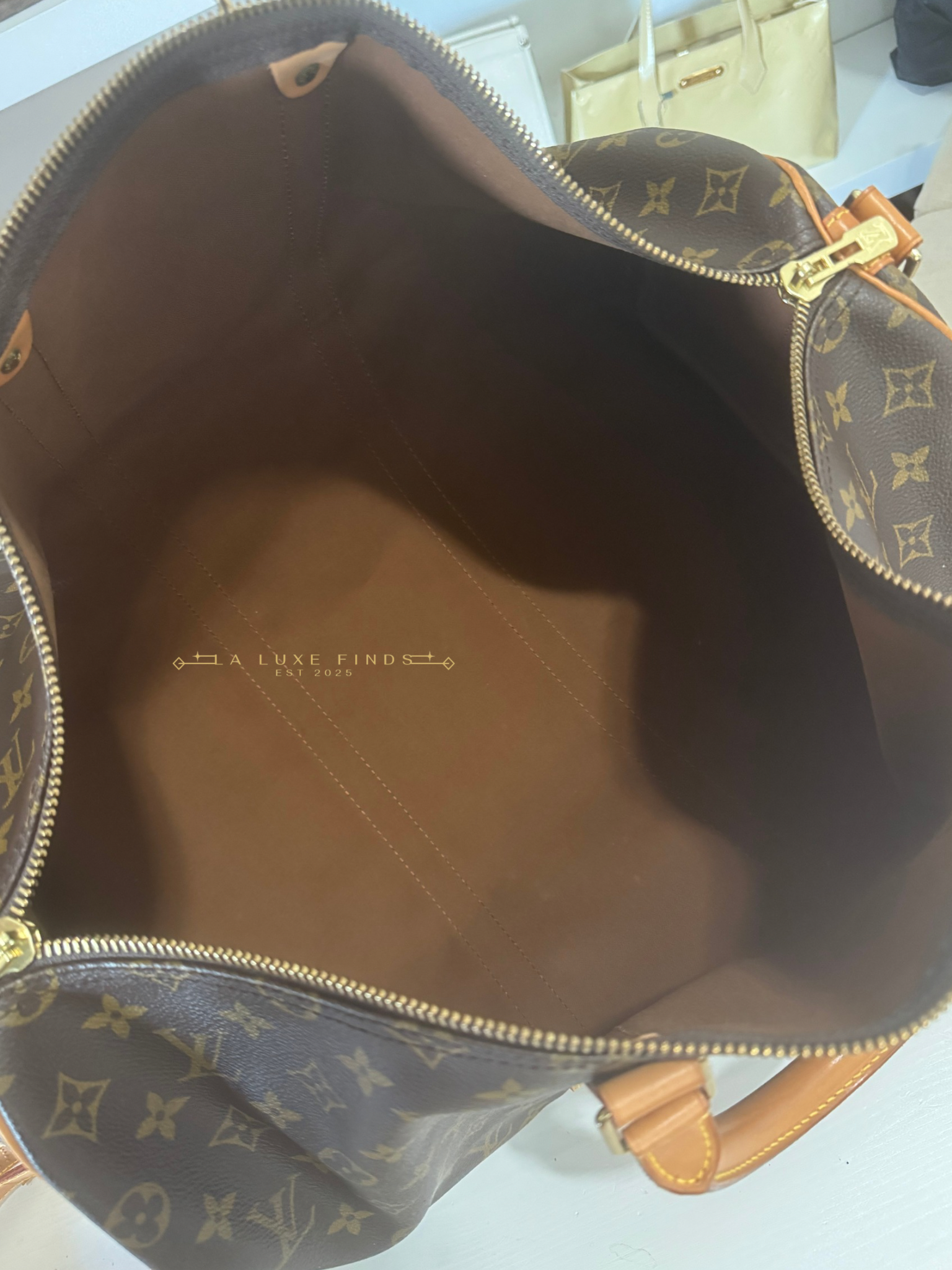 LOUIS VUITTON 1993 Monogram Keepall Bandouliere 50
