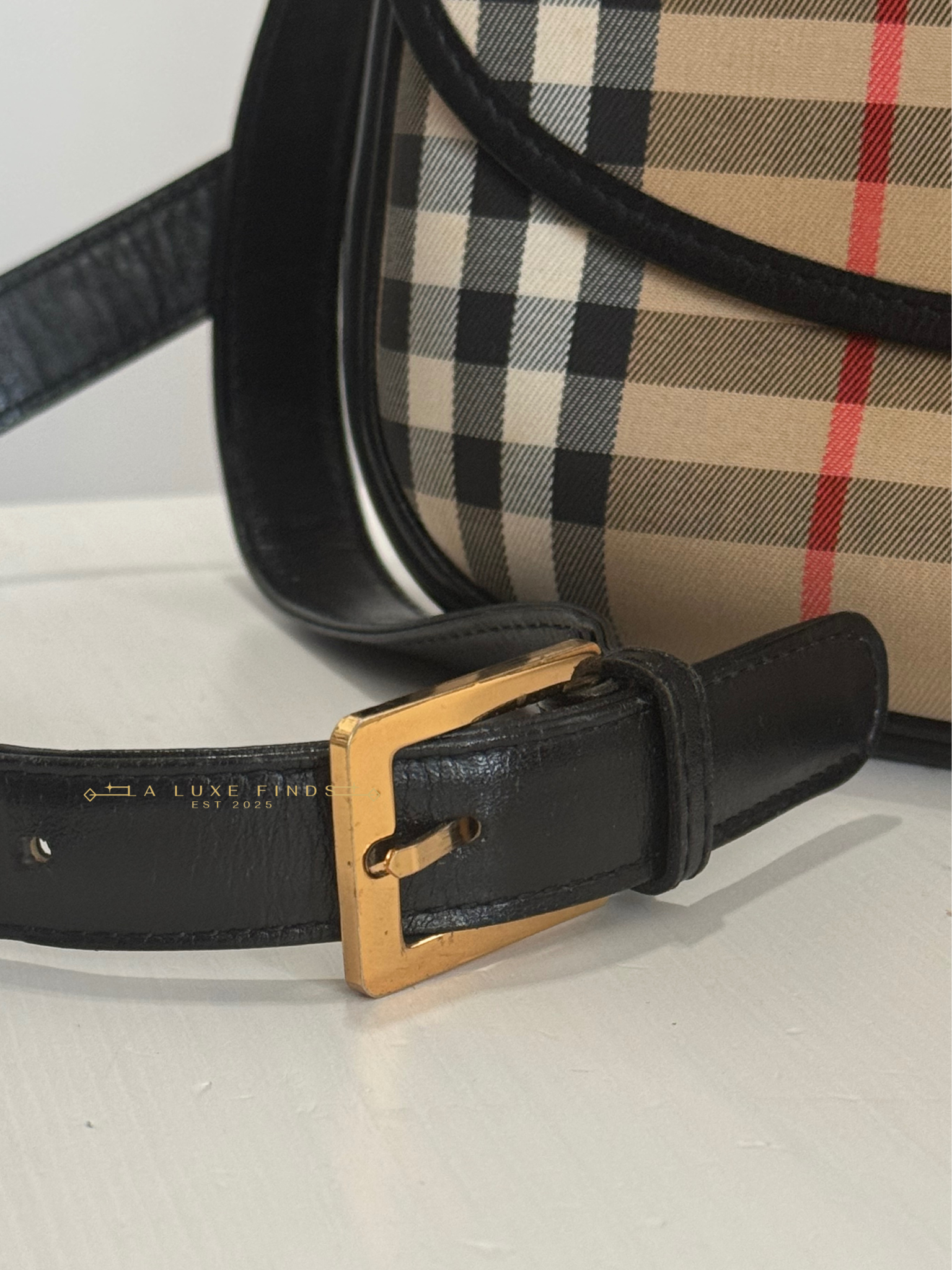 BURBERRY Nova Check 2-way Bag