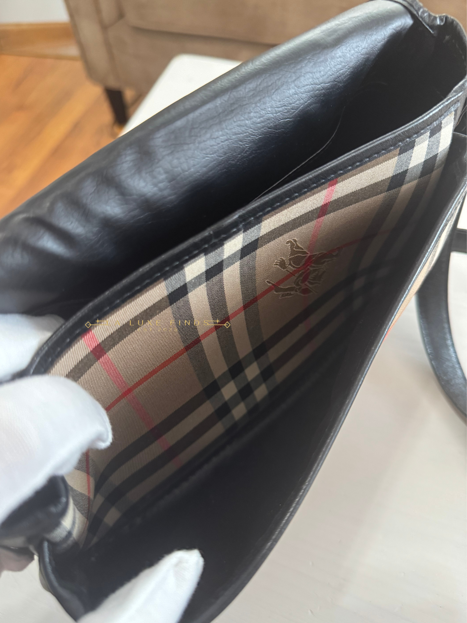 BURBERRY Nova Check 2-way Bag