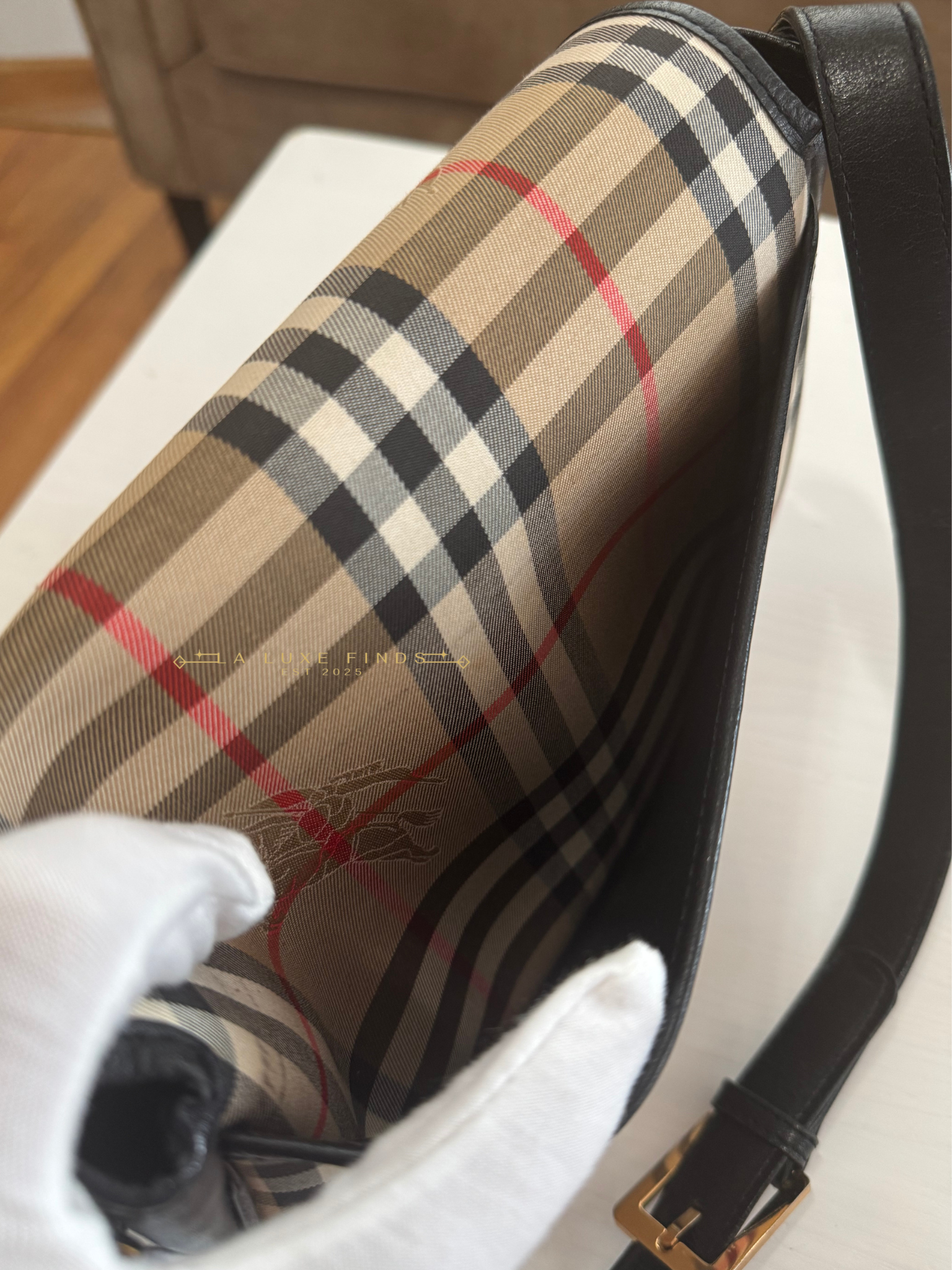 BURBERRY Nova Check 2-way Bag