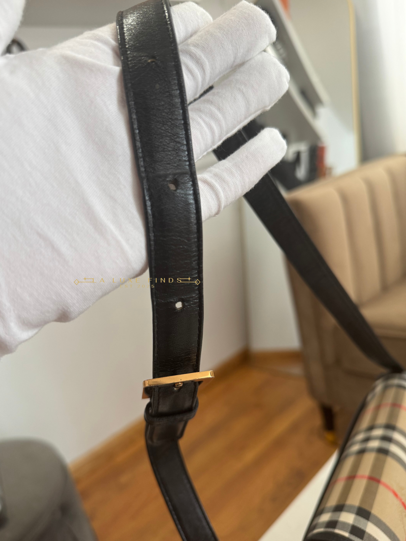 BURBERRY Nova Check 2-way Bag