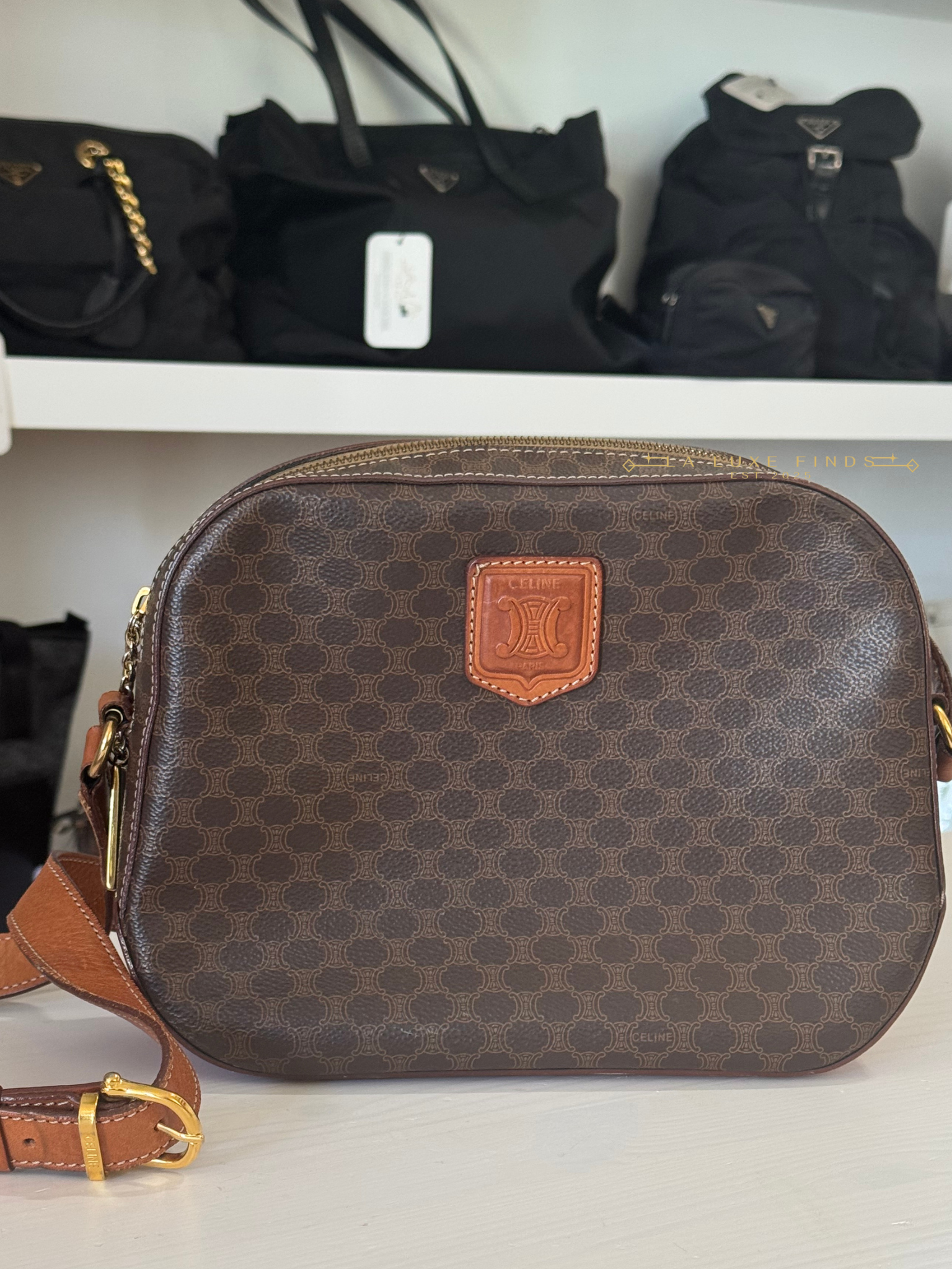 CELINE Macadam Messenger Bag