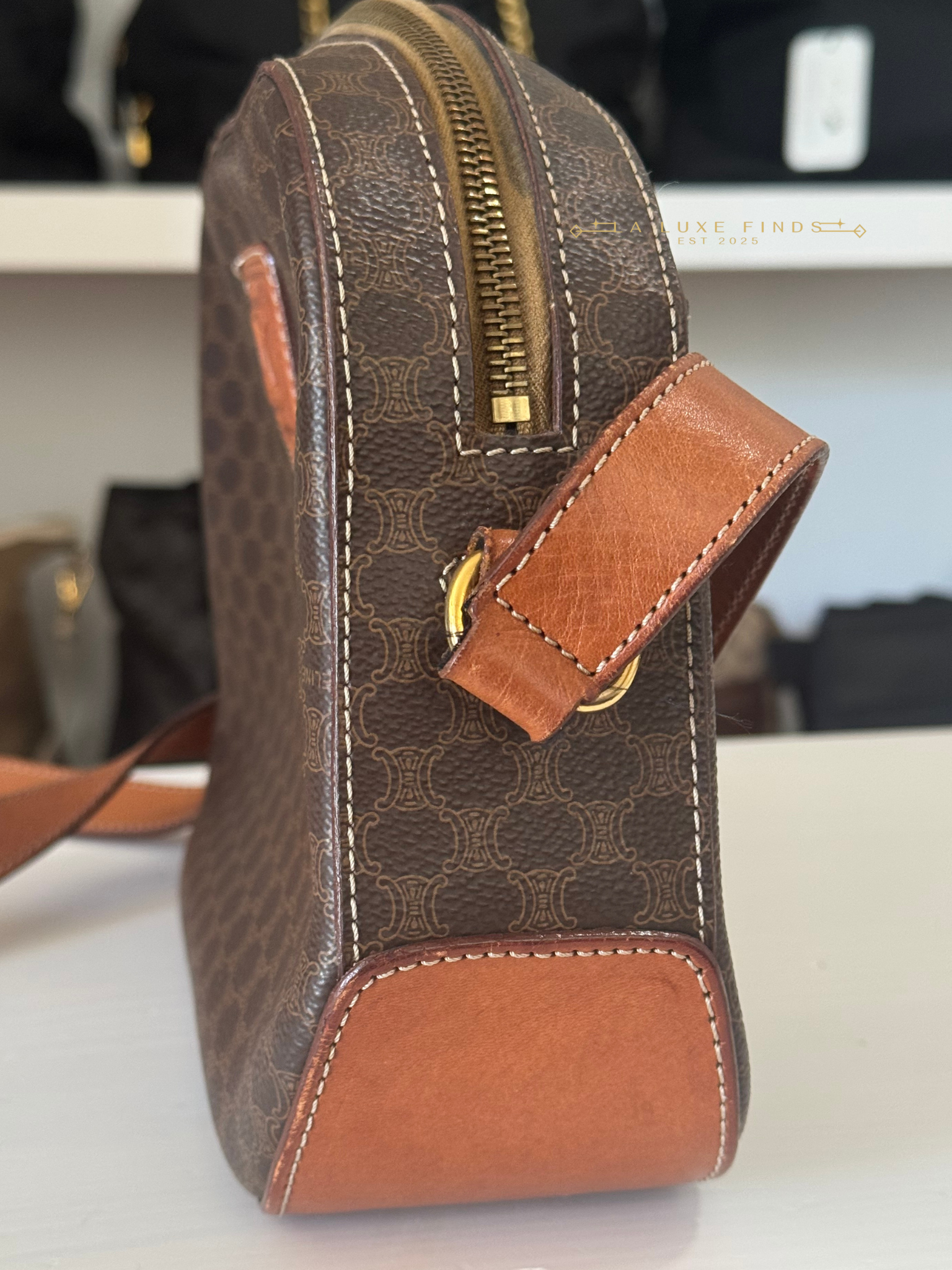 CELINE Macadam Messenger Bag
