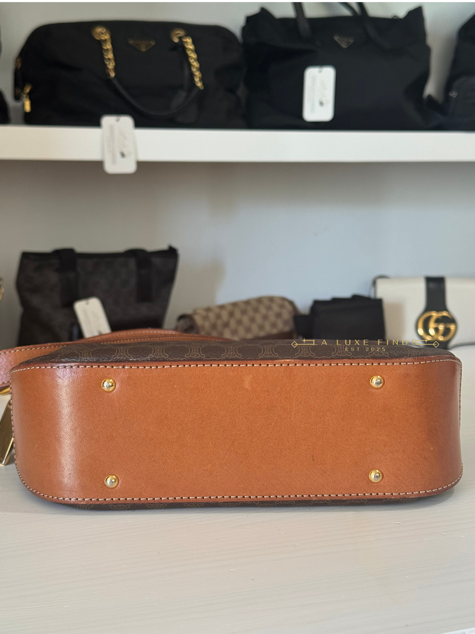 CELINE Macadam Messenger Bag