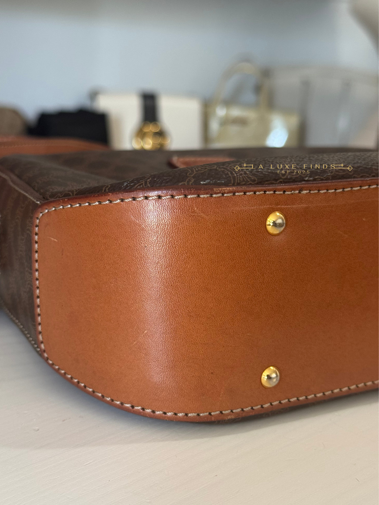 CELINE Macadam Messenger Bag