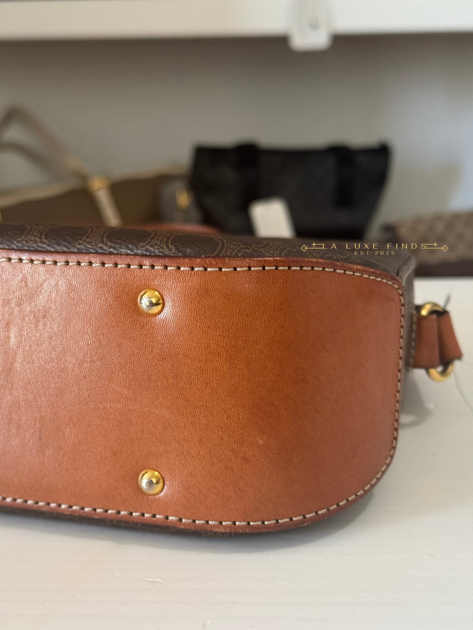 CELINE Macadam Messenger Bag