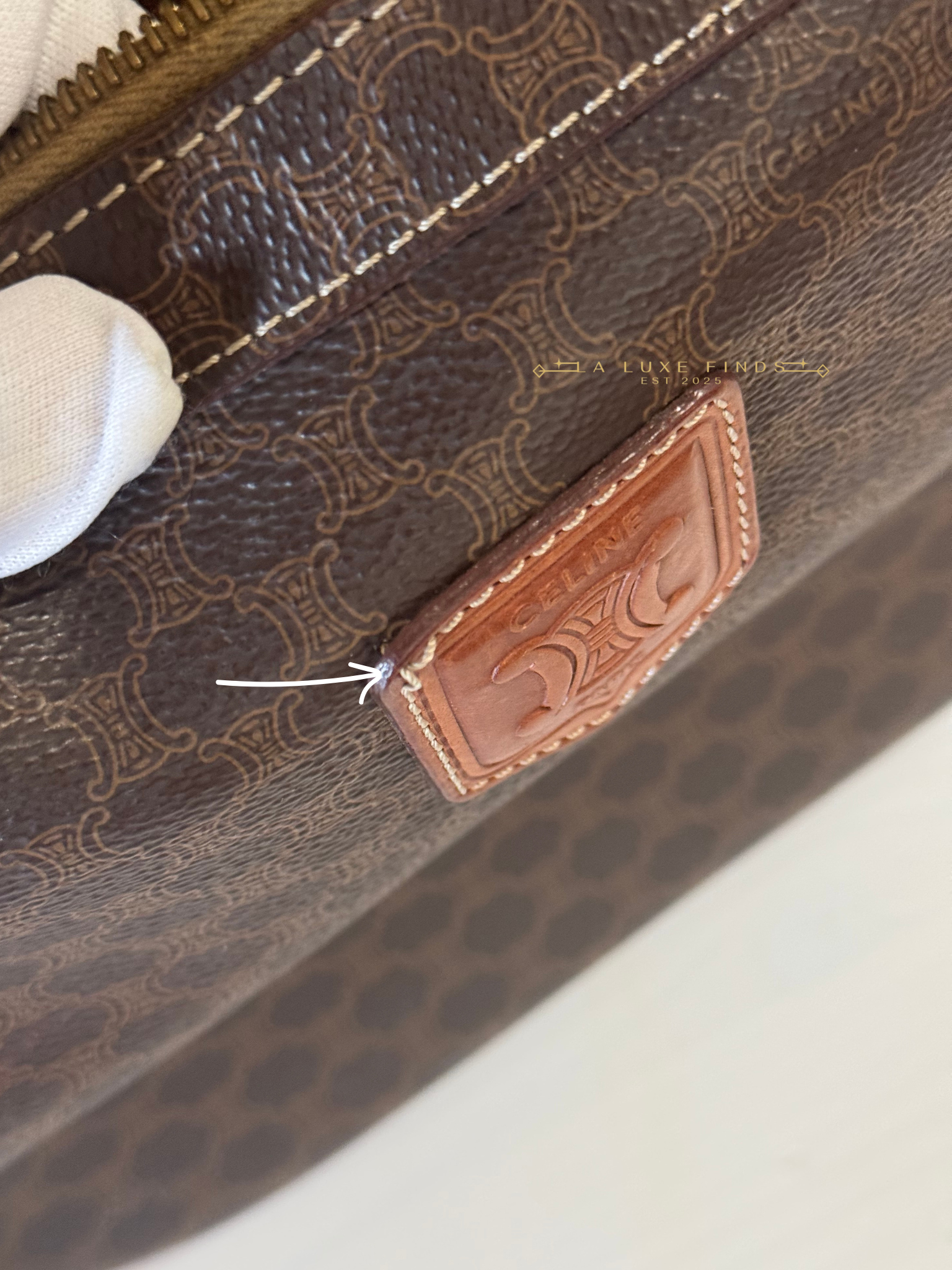 CELINE Macadam Messenger Bag