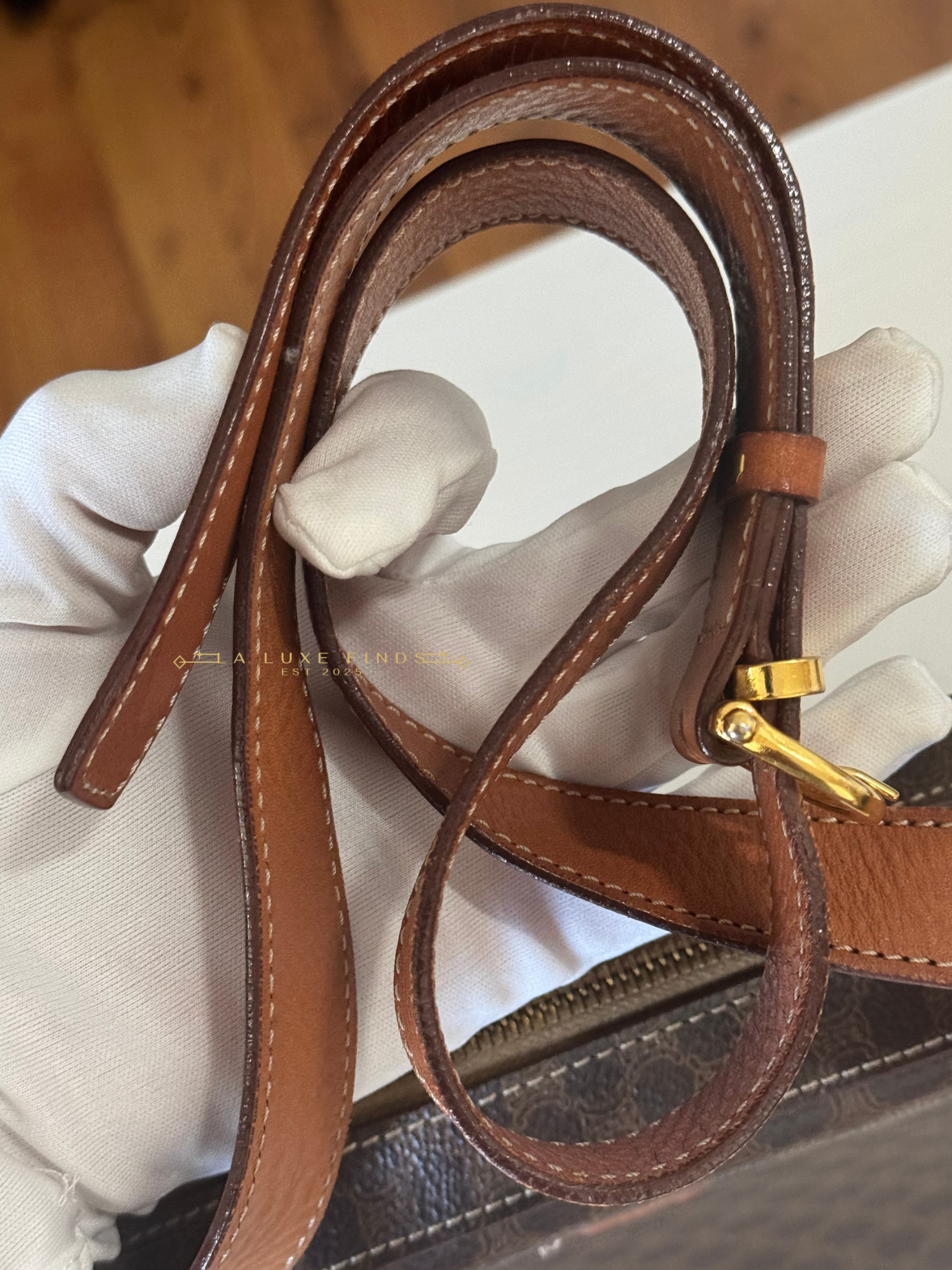 CELINE Macadam Messenger Bag