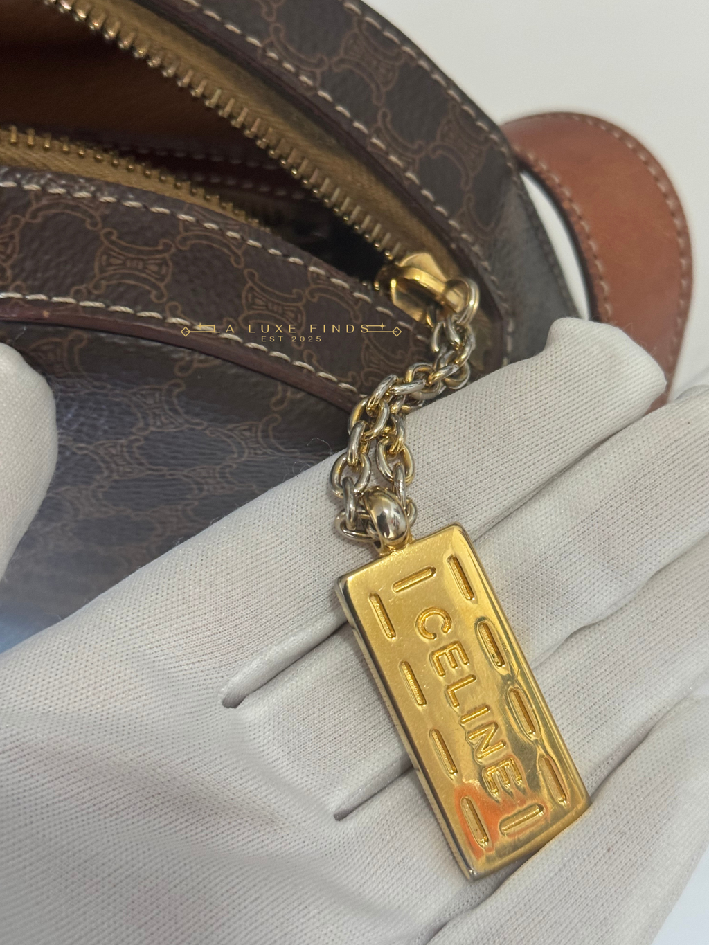 CELINE Macadam Messenger Bag