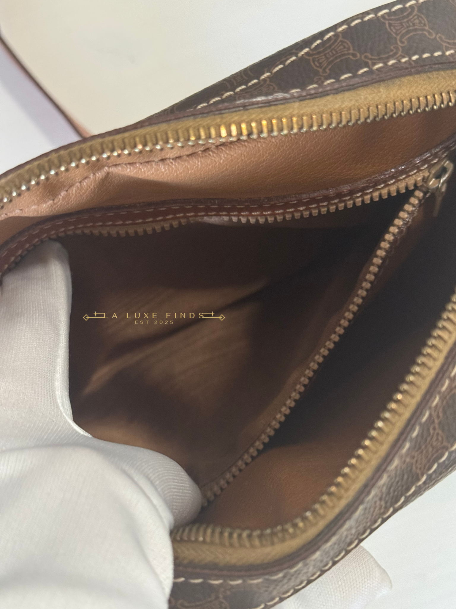 CELINE Macadam Messenger Bag