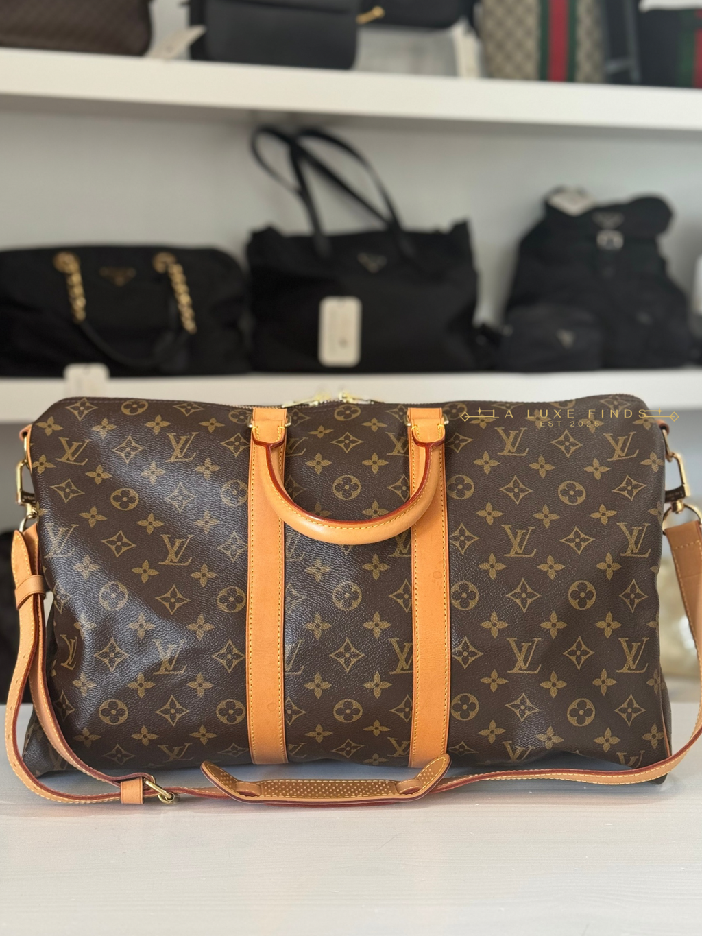 LOUIS VUITTON 2006 Monogram Keepall Bandouliere 45