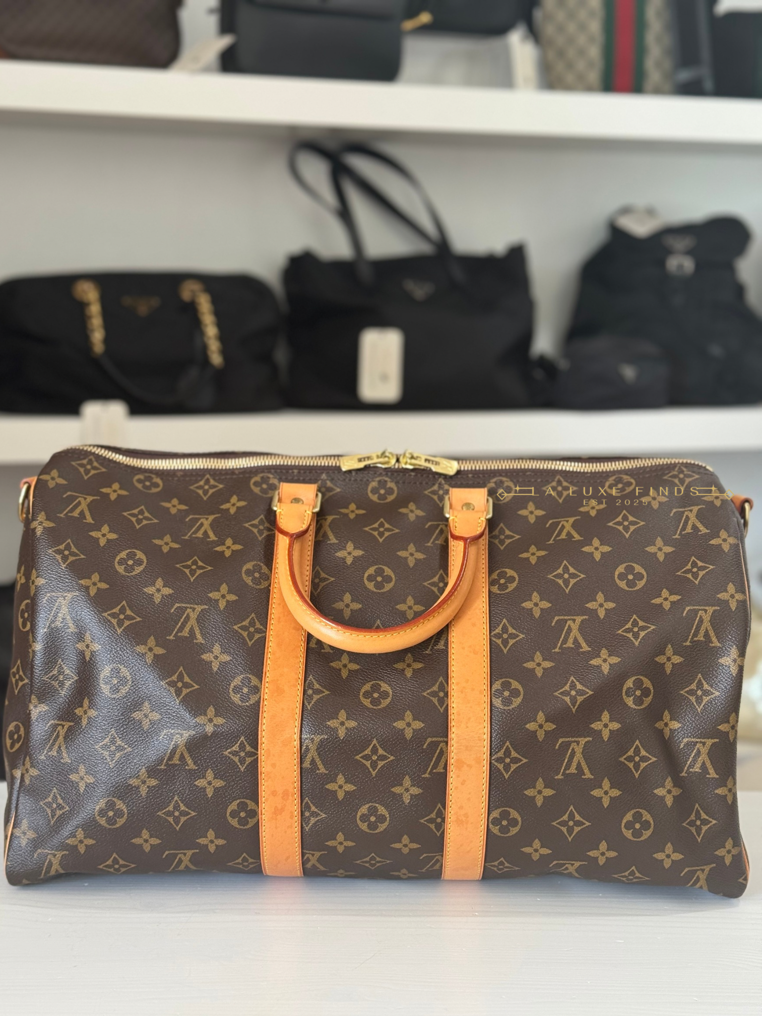 LOUIS VUITTON 2006 Monogram Keepall Bandouliere 45