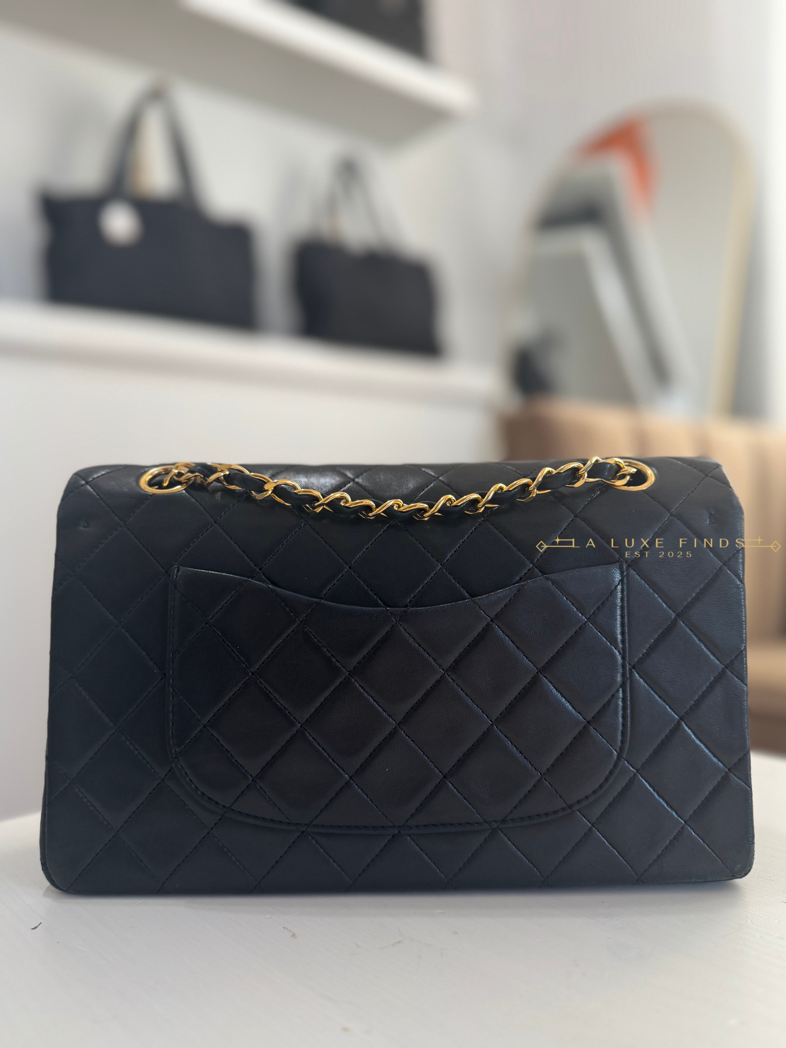 CHANEL 1991 Classic Double Flap Lambskin 25