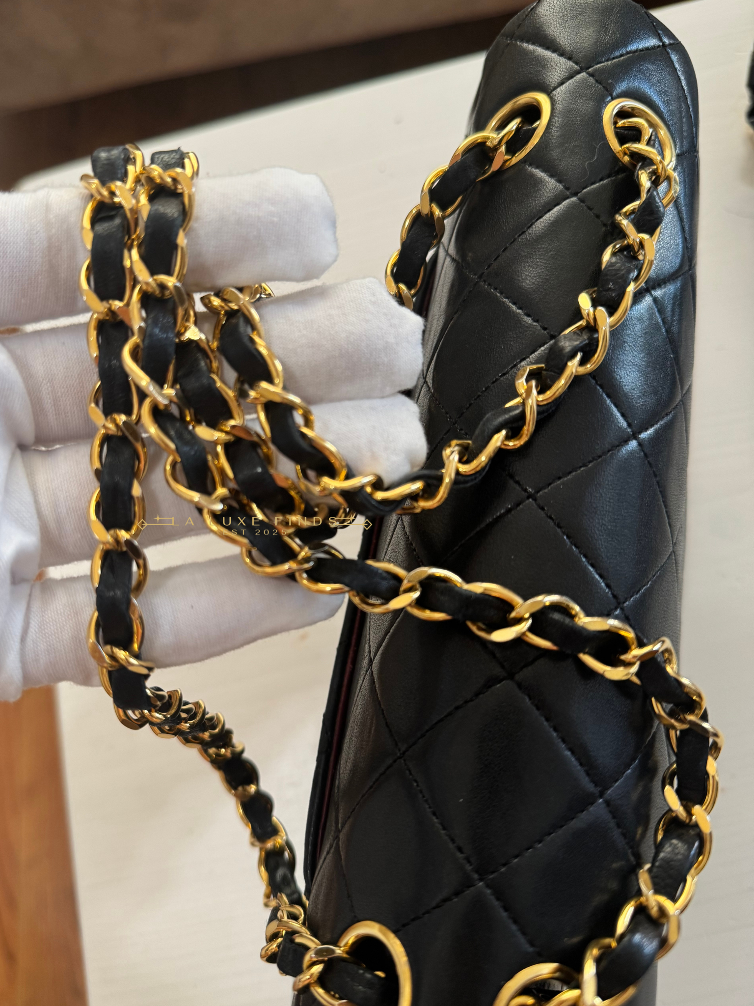 CHANEL 1991 Classic Double Flap Lambskin 25