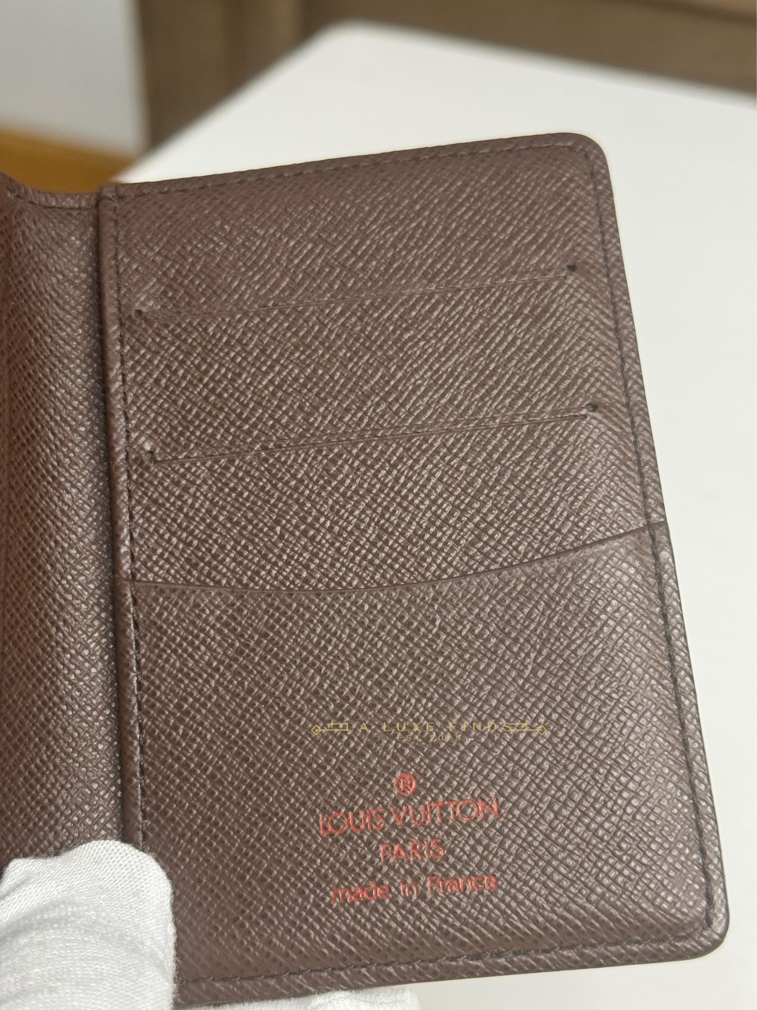 LOUIS VUITTON 2006 Damier Ebene Bi-fold Card Holder