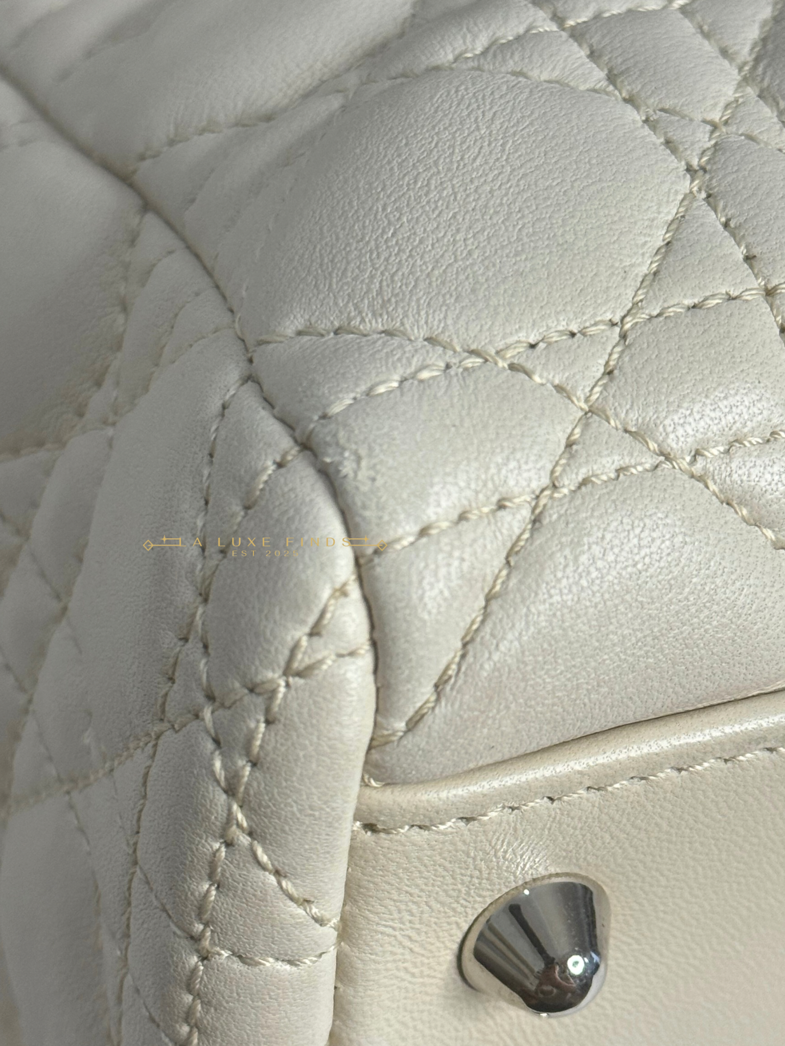 DIOR Soft Chain Tote Cannage Quilt Lambskin