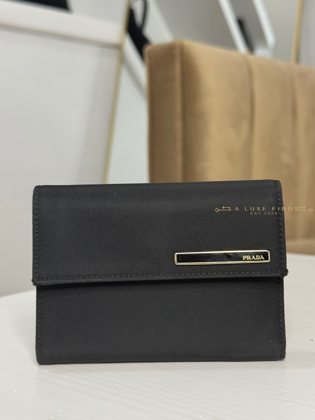 PRADA Tessuto Tri-fold Wallet