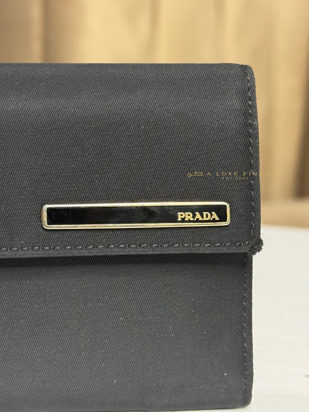 PRADA Tessuto Tri-fold Wallet