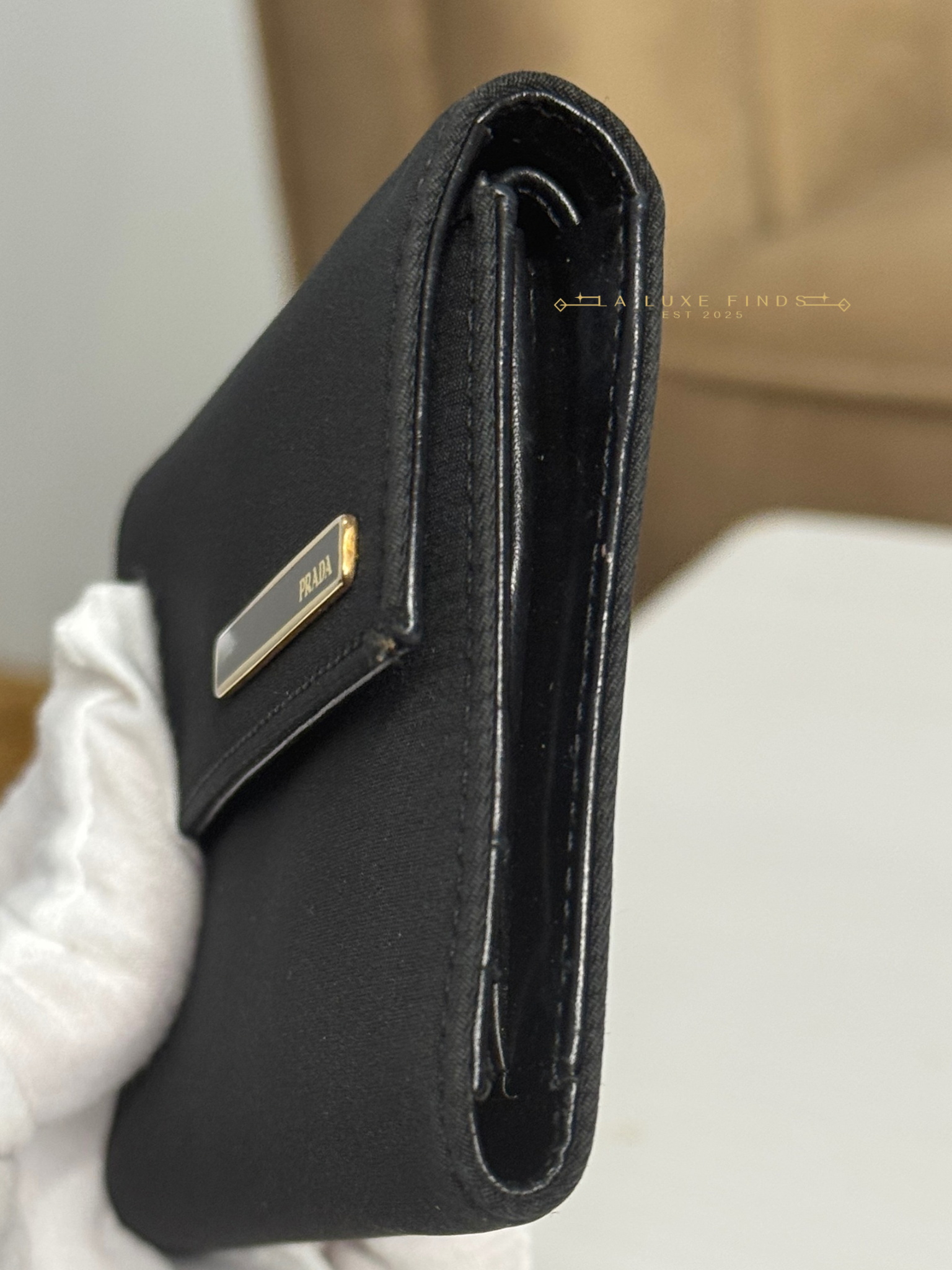 PRADA Tessuto Tri-fold Wallet