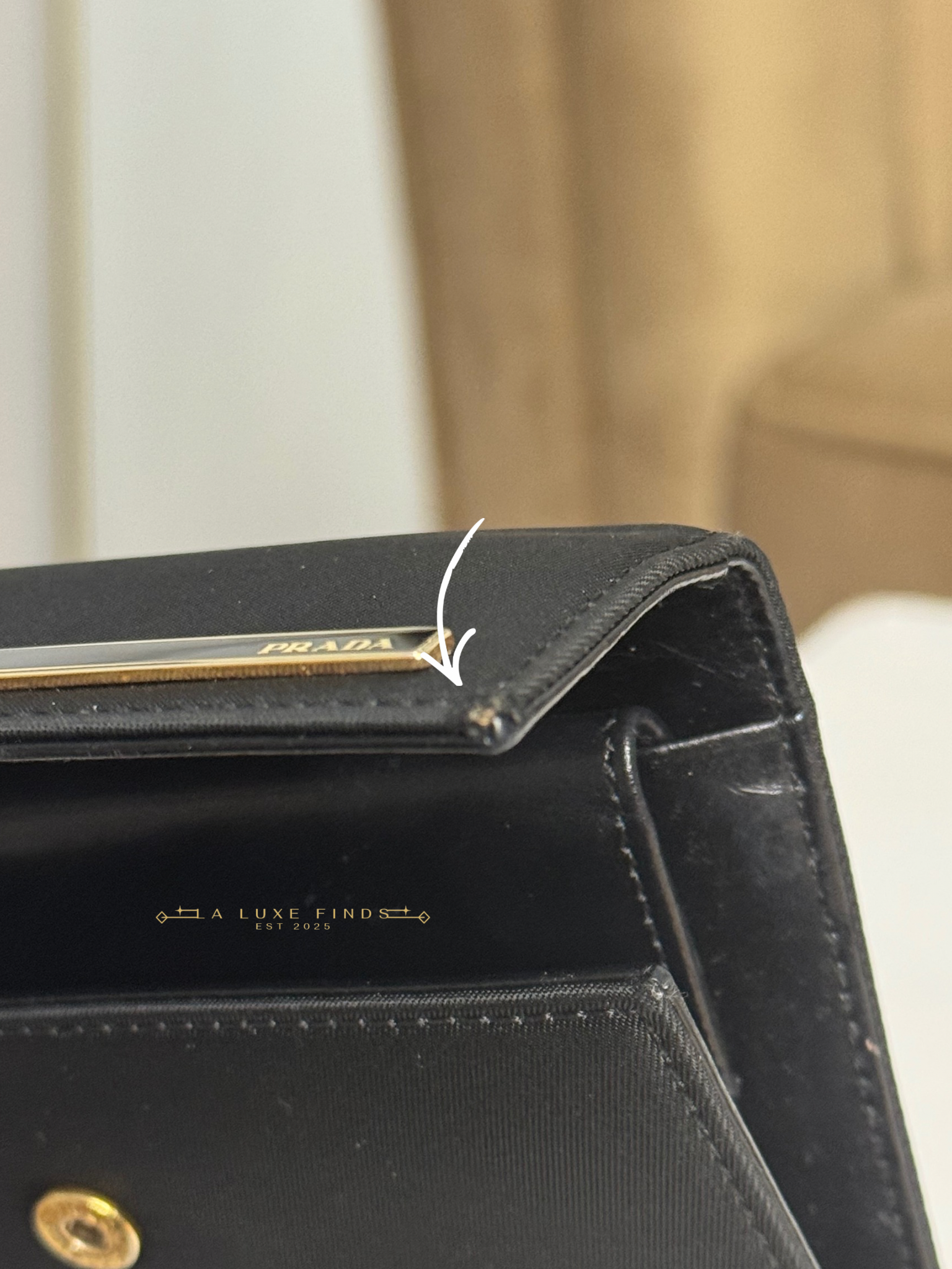 PRADA Tessuto Tri-fold Wallet