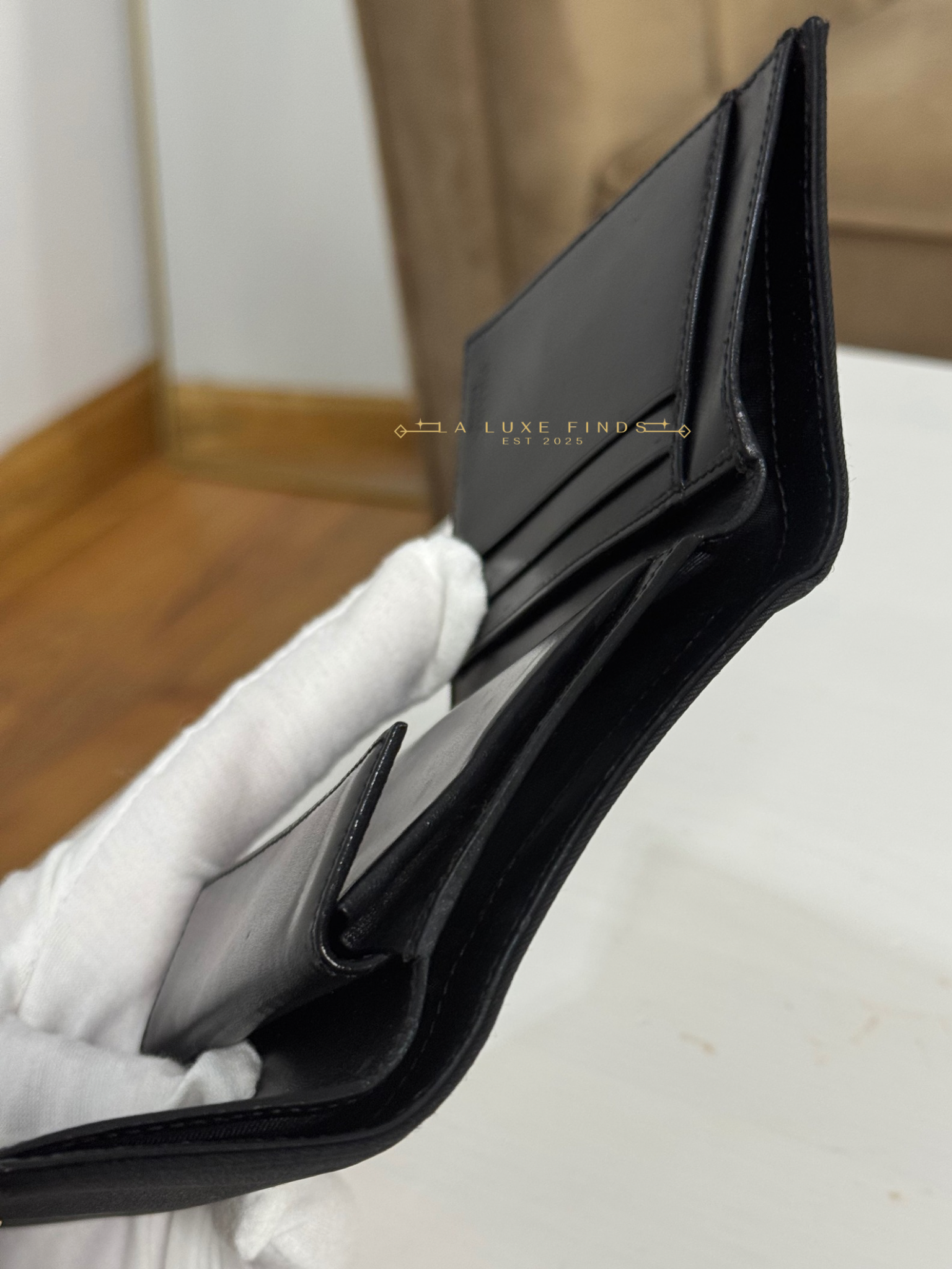 PRADA Tessuto Tri-fold Wallet