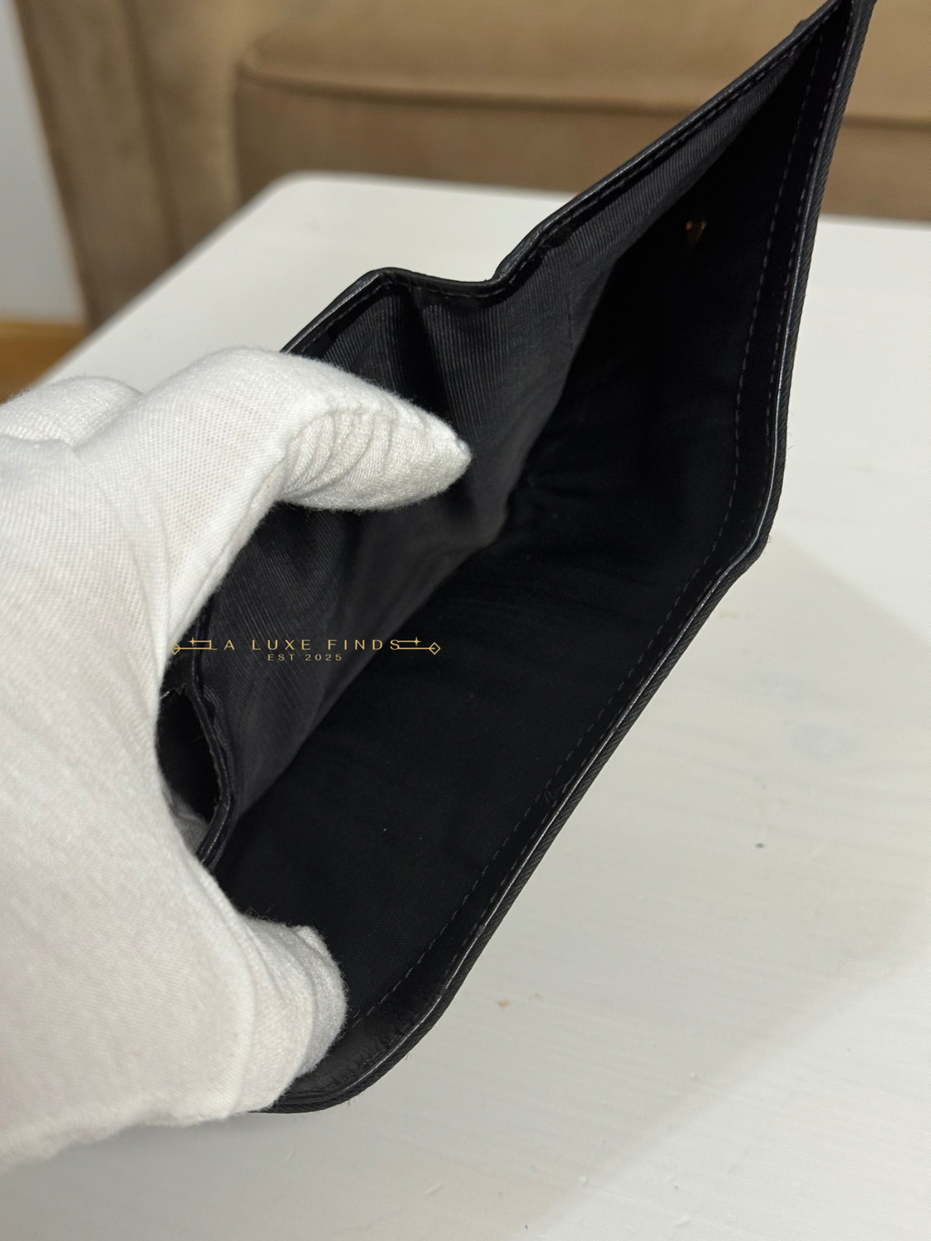 PRADA Tessuto Tri-fold Wallet