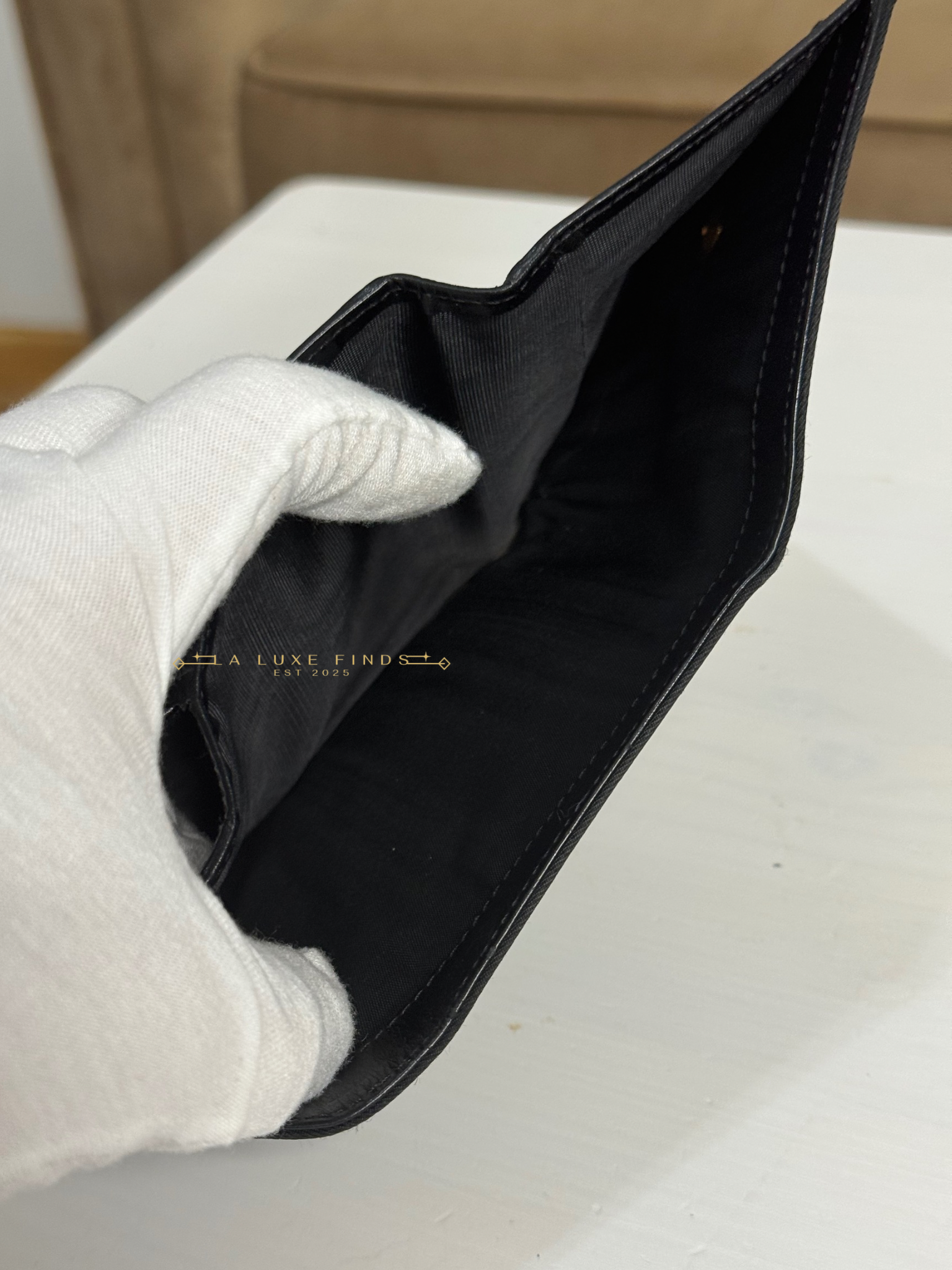 PRADA Tessuto Tri-fold Wallet