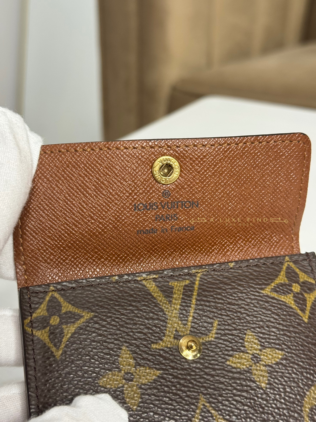 LOUIS VUITTON 2004 Monogram Ludlow Card Holder