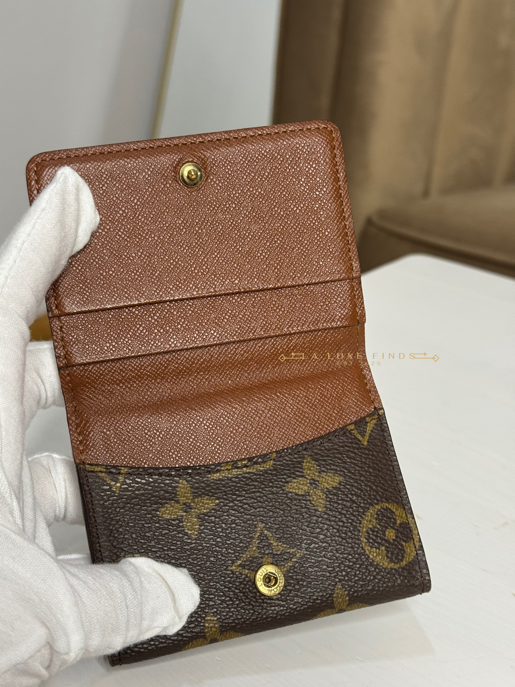 LOUIS VUITTON 2004 Monogram Ludlow Card Holder