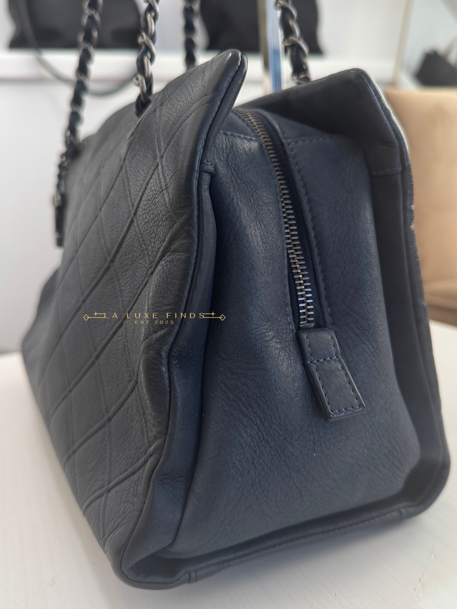 CHANEL 2014 CC Angle Chain Tote