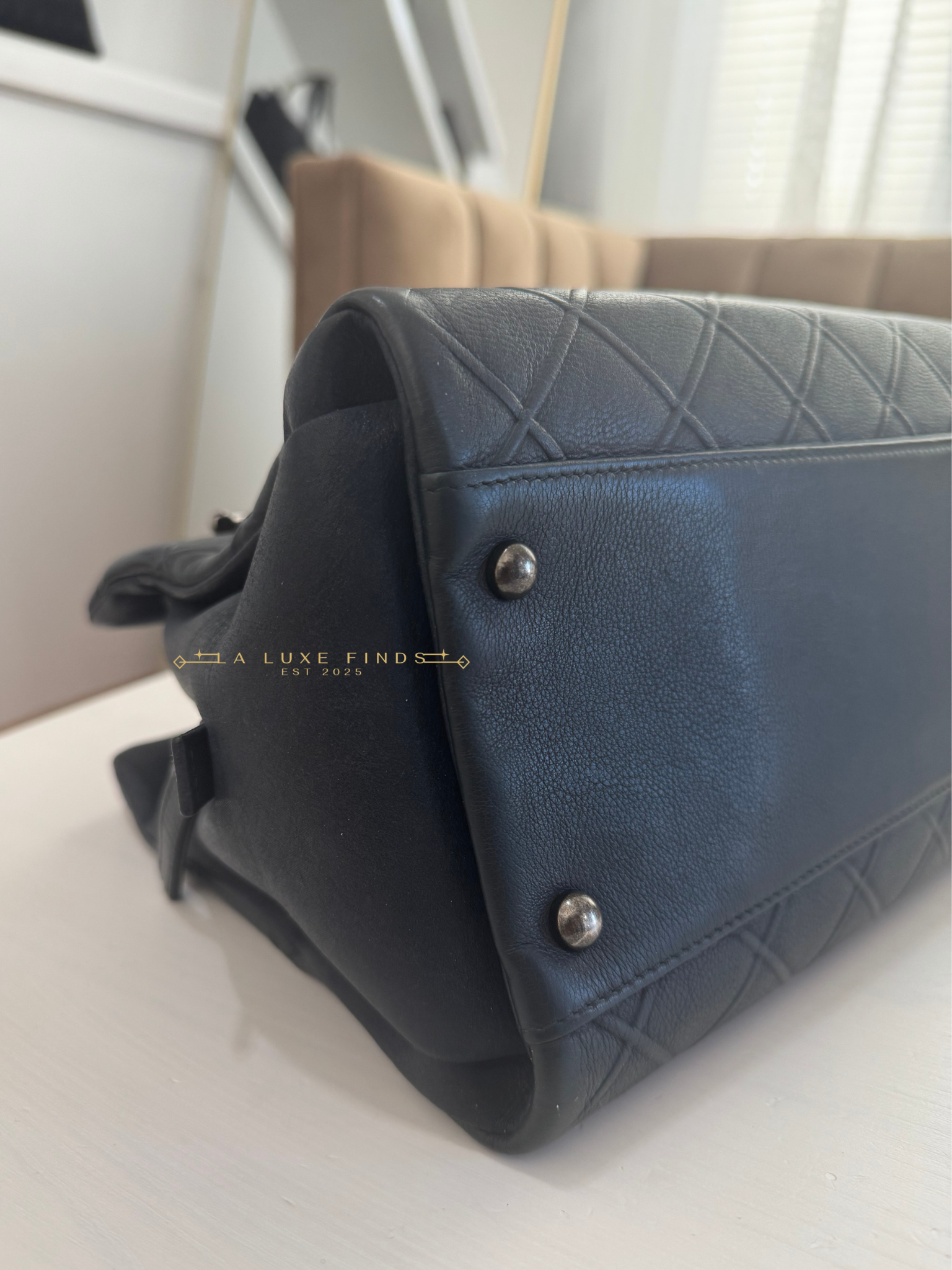 CHANEL 2014 CC Angle Chain Tote