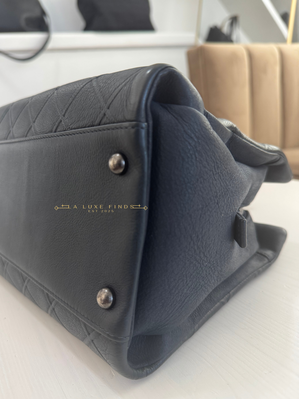 CHANEL 2014 CC Angle Chain Tote