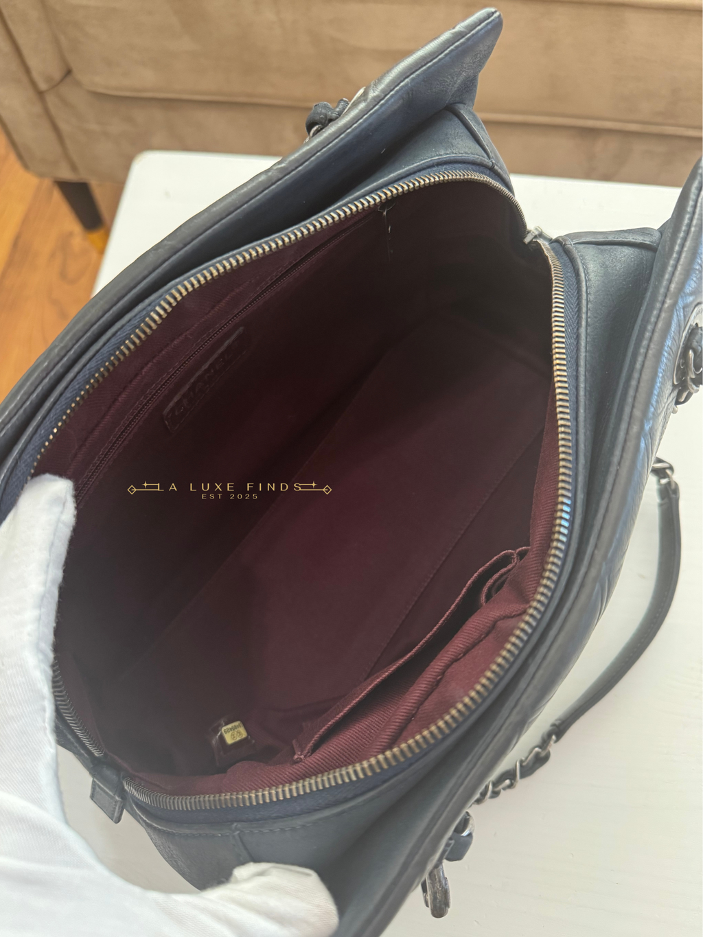 CHANEL 2014 CC Angle Chain Tote