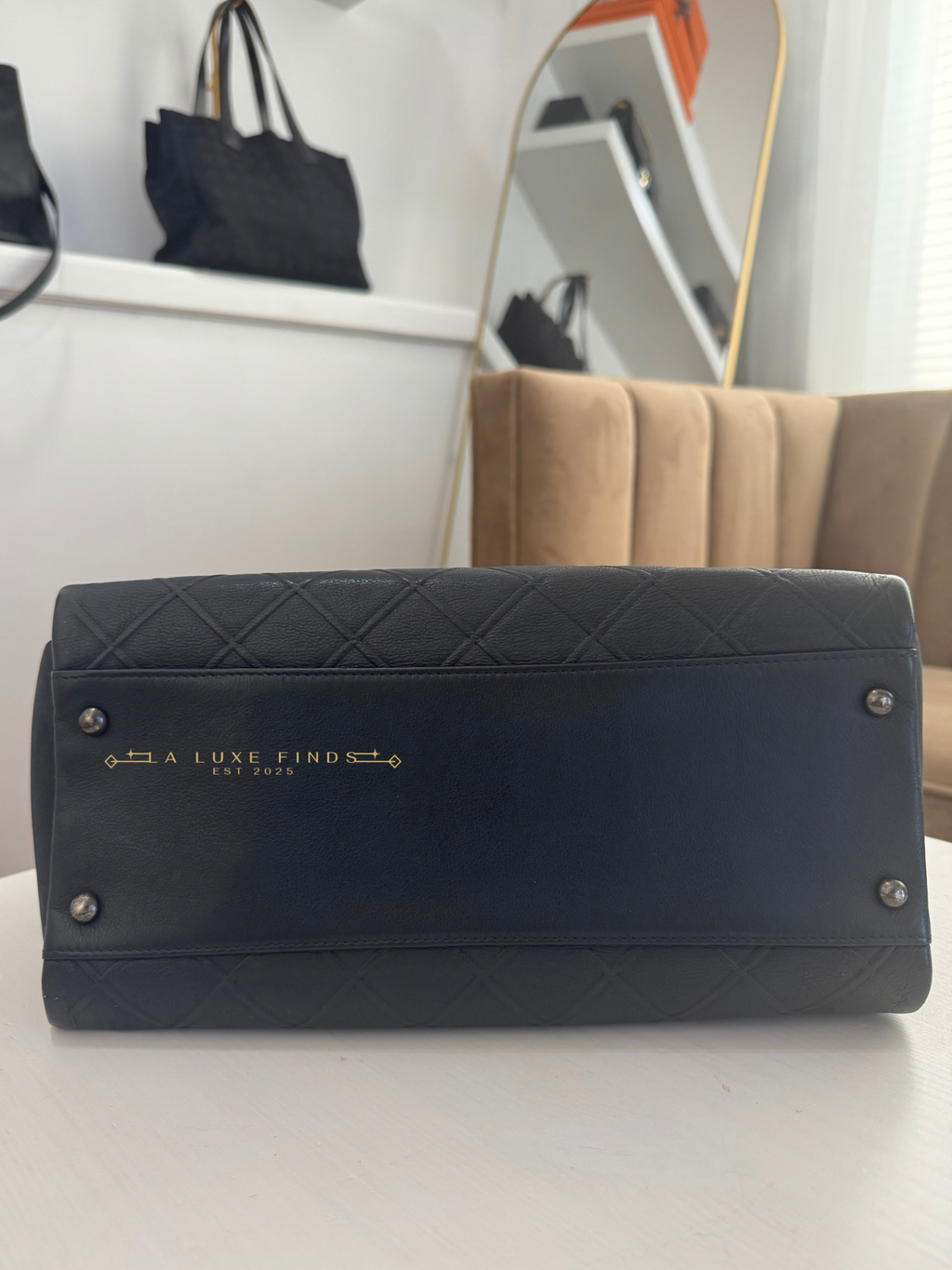 CHANEL 2014 CC Angle Chain Tote
