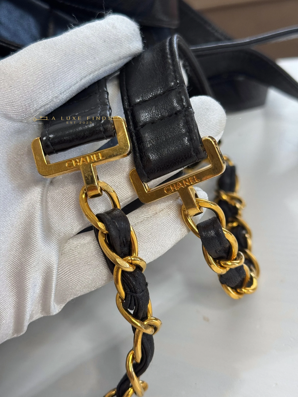 CHANEL Matelasse Lambskin Single Flap Backpack